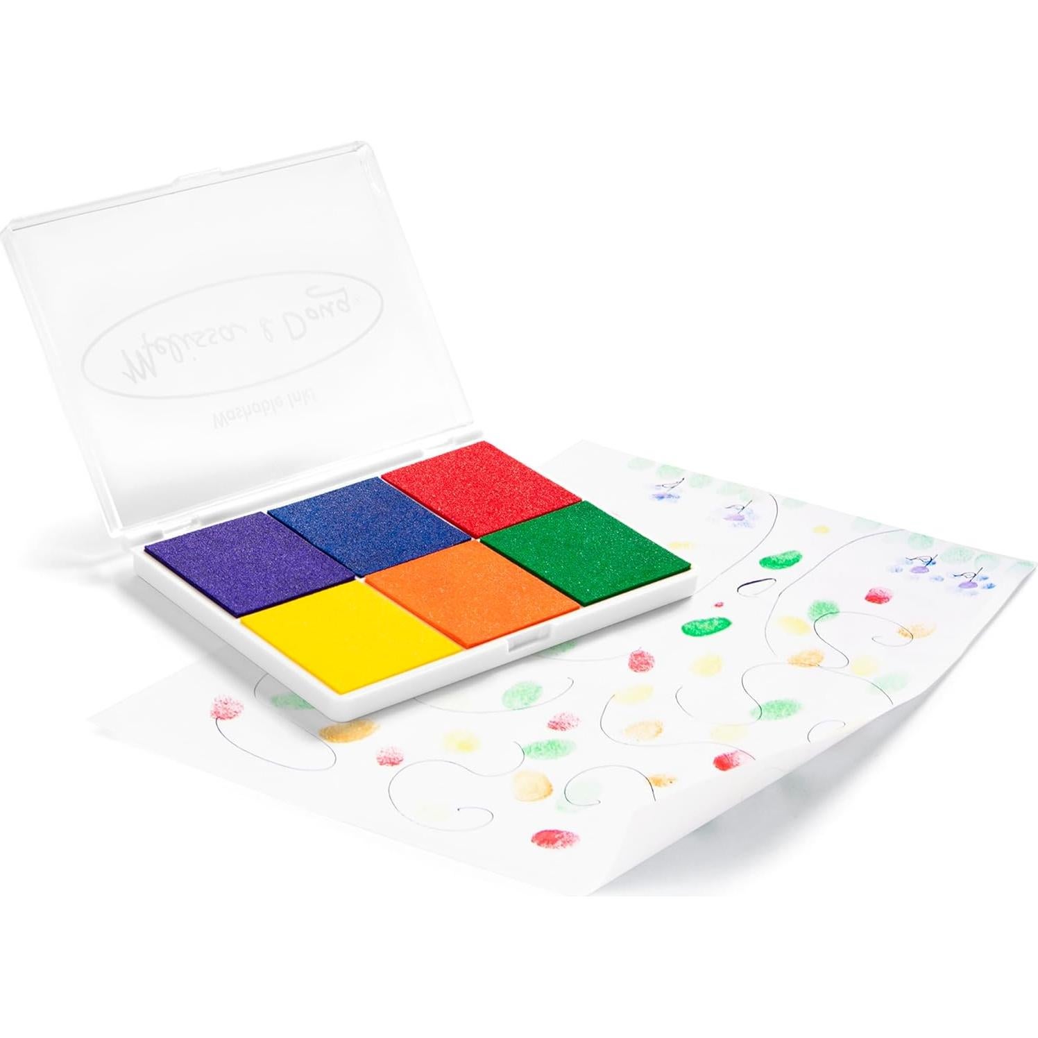 Almohadilla de Sellos Arcoíris Melissa & Doug - 6 Tintas Lavables