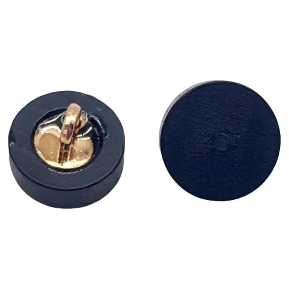 10pc Black Wood Buttons with Shank Round Buttons DIY Craft Sewing Button 10mm