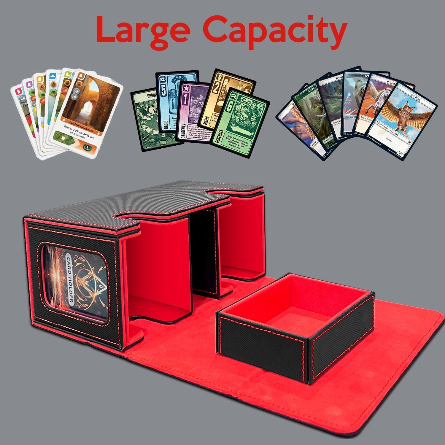 Caja de Barajas ZYQNEK para MTG Commander - Almacenamiento 200+ Cartas