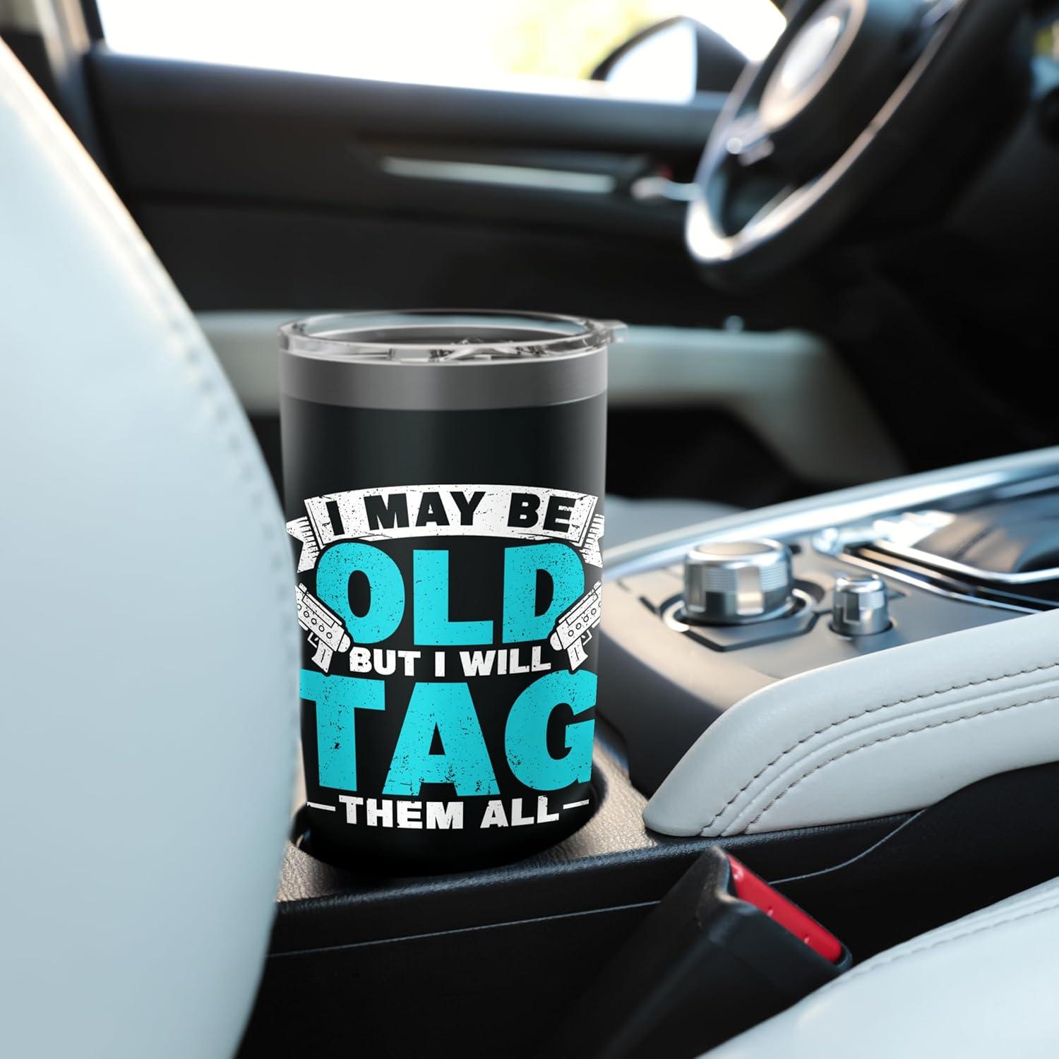 Vaso de Acero Inoxidable Aislado 20 oz Laser Tag Regalos