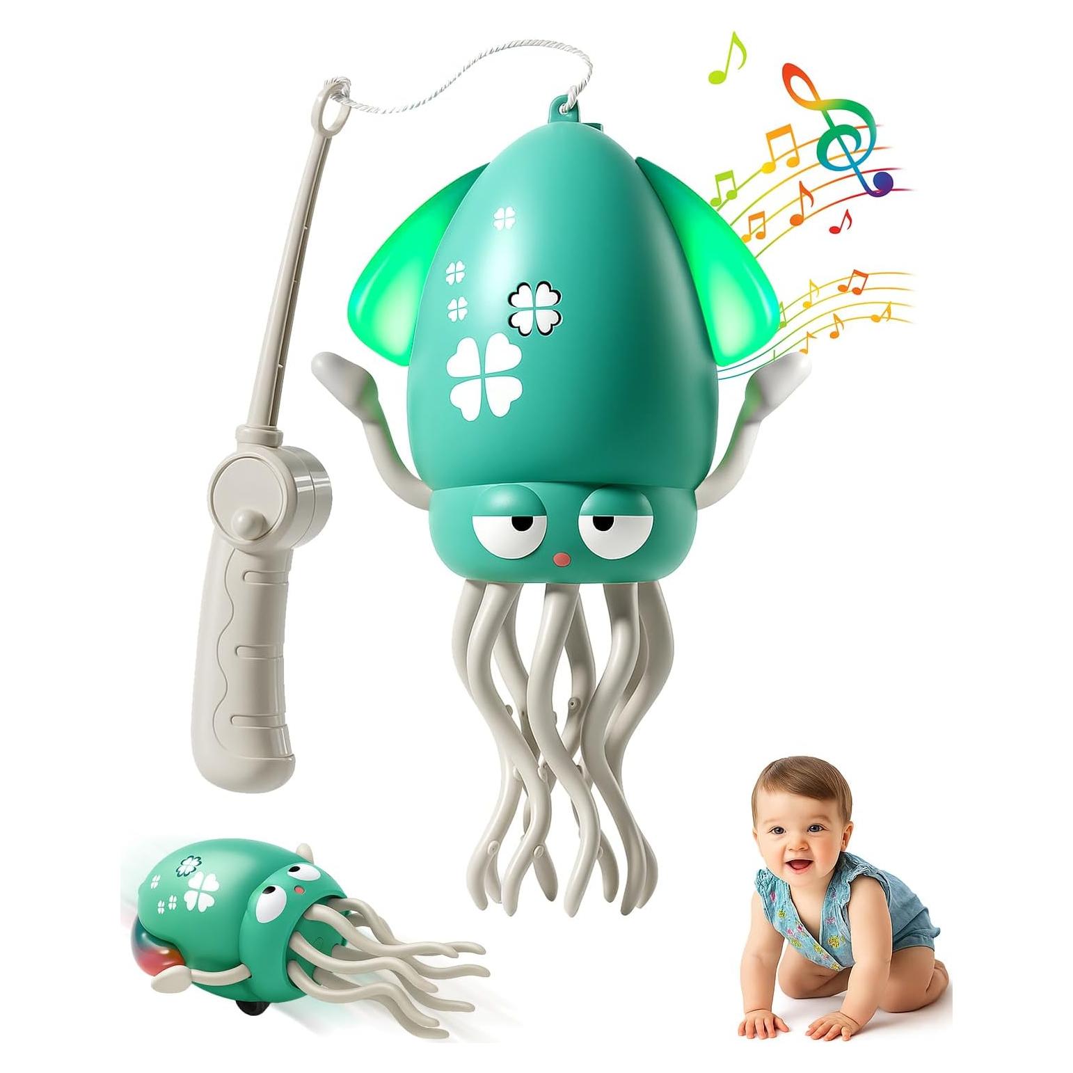 Juguete Interactivo Pulpo Bailarín Rumexeng Verde 90g