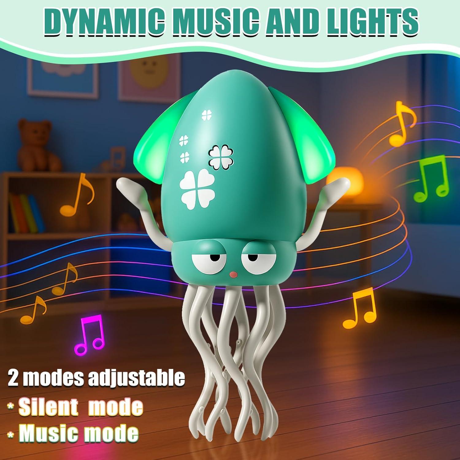 Juguete Interactivo Pulpo Bailarín Rumexeng Verde 90g