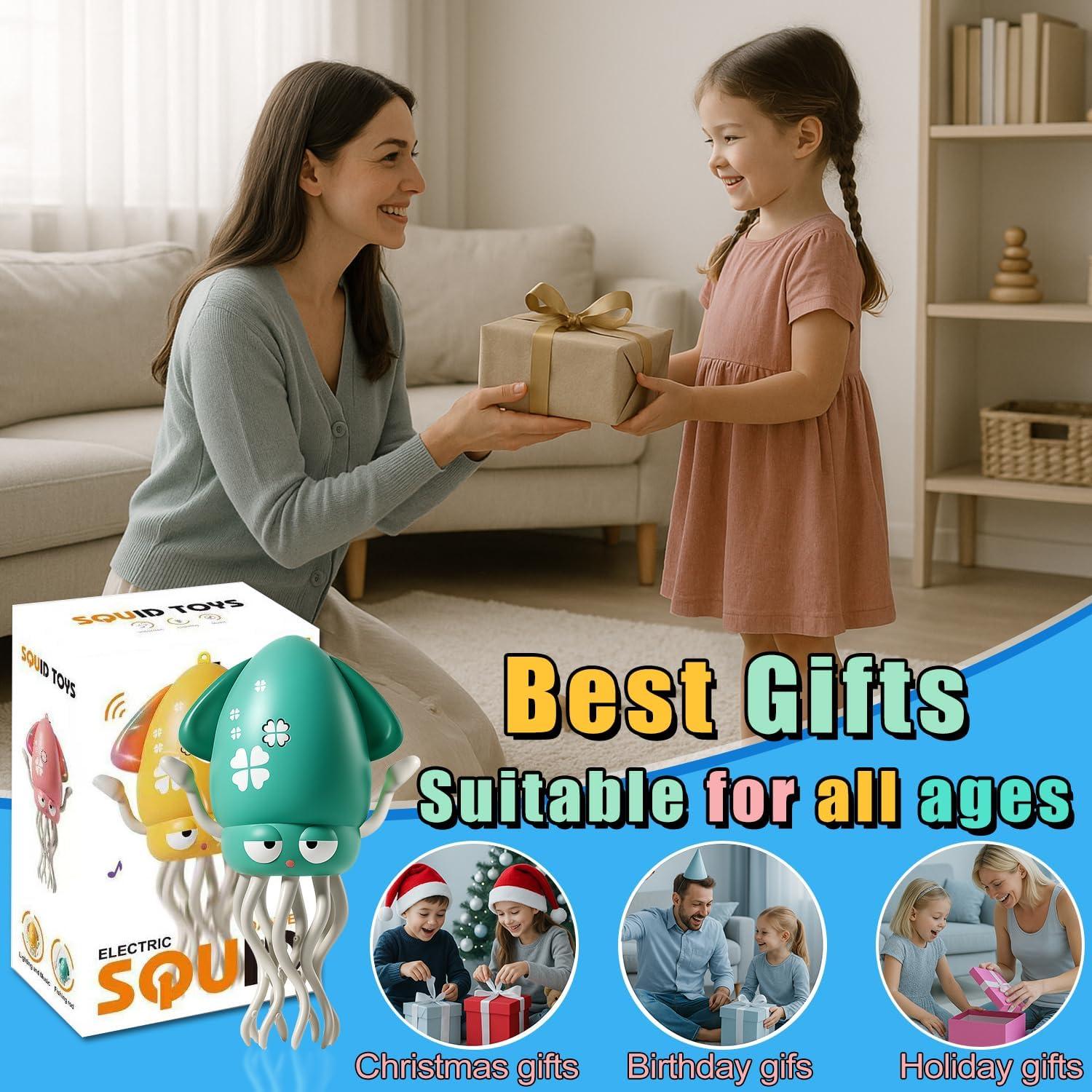 Juguete Interactivo Pulpo Bailarín Rumexeng Verde 90g