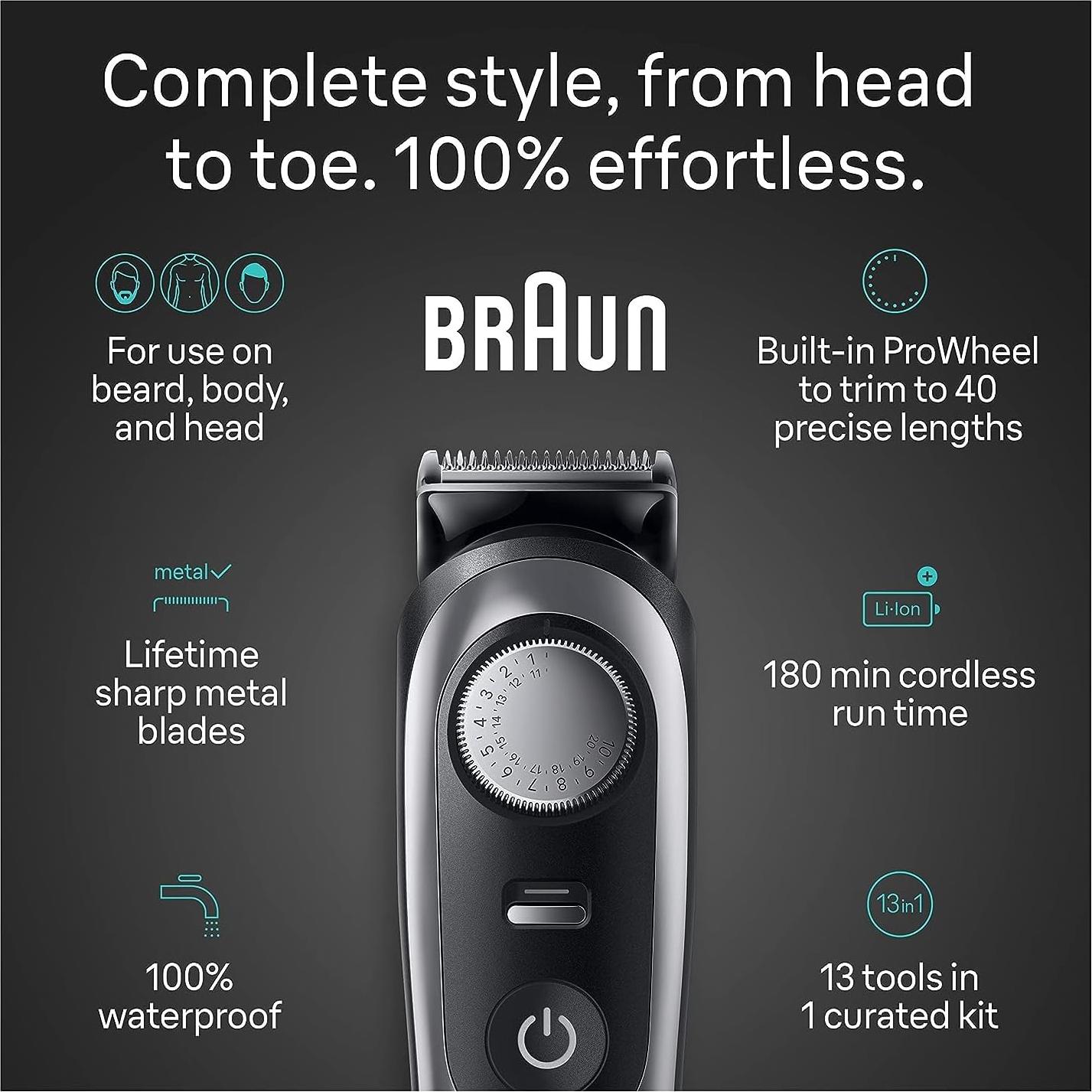 Kit de Afeitado Todo en Uno Braun Serie 9 9440, 13 Piezas