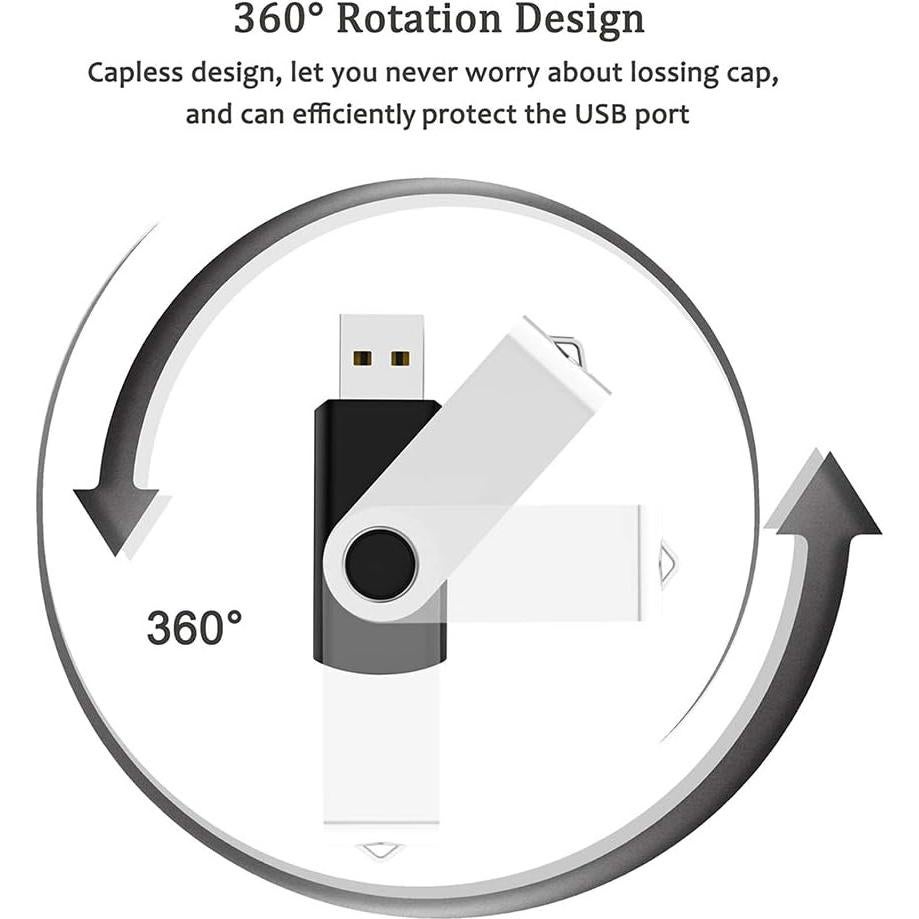 Paquete de 5 memorias USB 4GB Maspen USB 2.0 - 5 colores