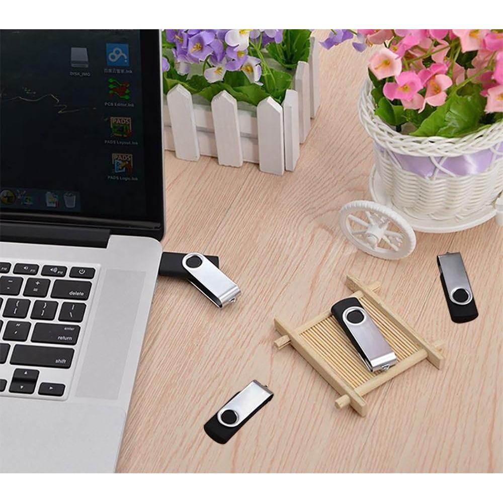 Paquete de 5 memorias USB 4GB Maspen USB 2.0 - 5 colores