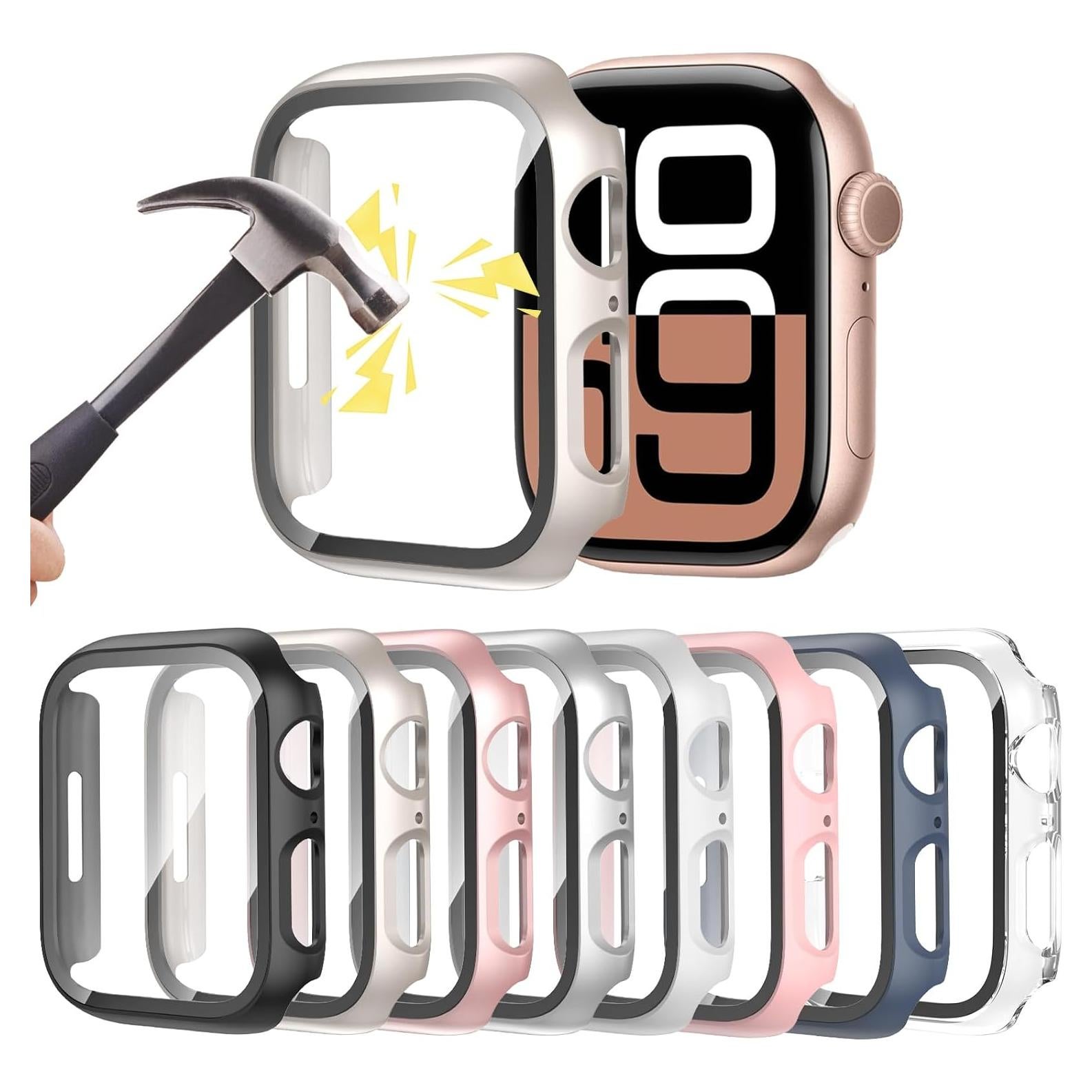 Paquete de 8 fundas DNNBAO para Apple Watch Series 10 42mm
