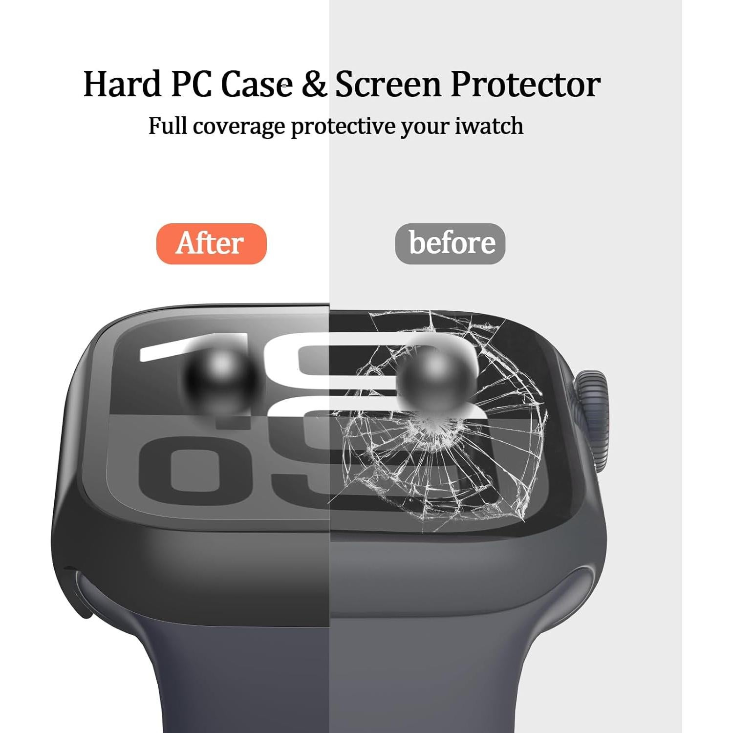 Paquete de 8 fundas DNNBAO para Apple Watch Series 10 42mm