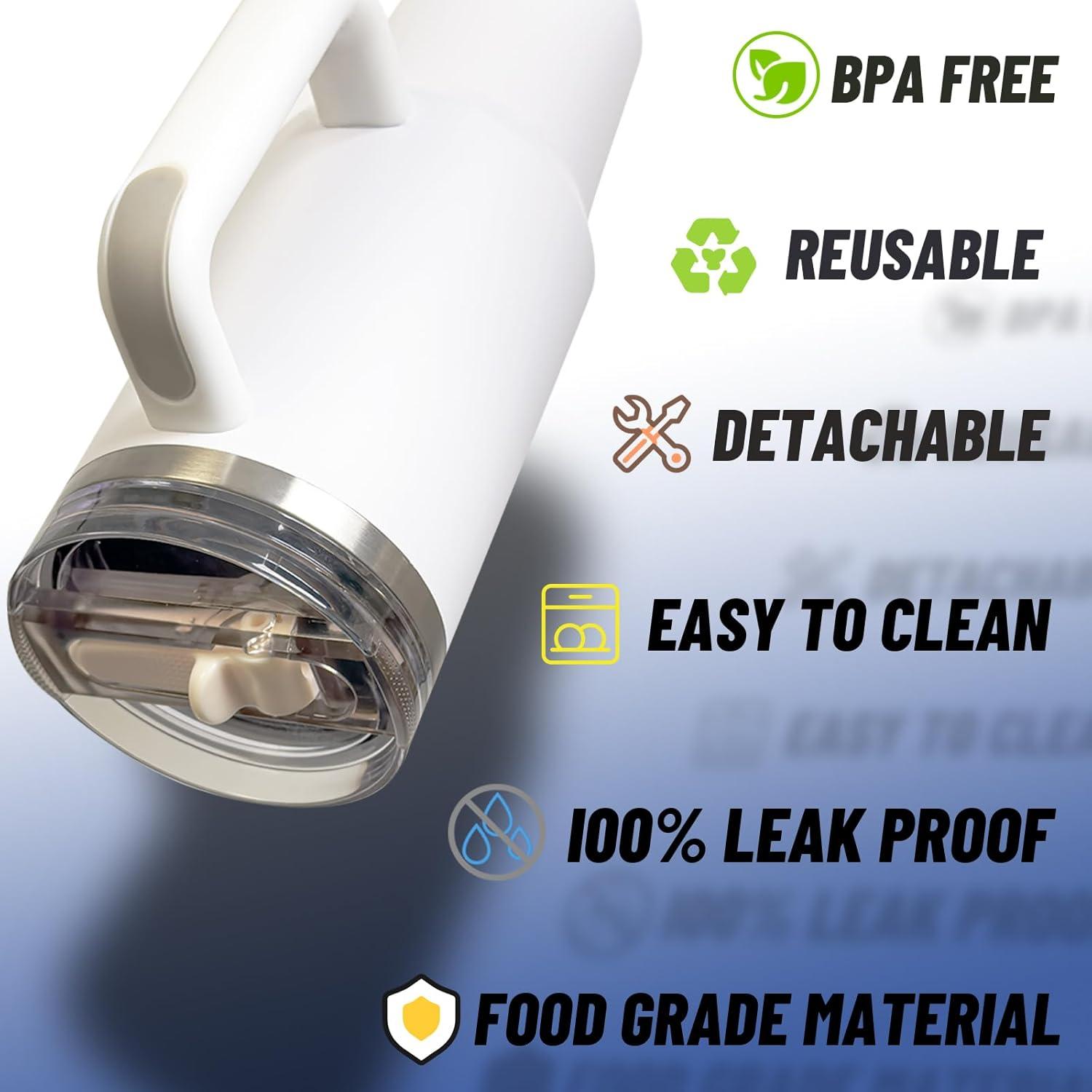 Tapa de Reemplazo Plegable Themuseshome para Vaso Stanley 40oz