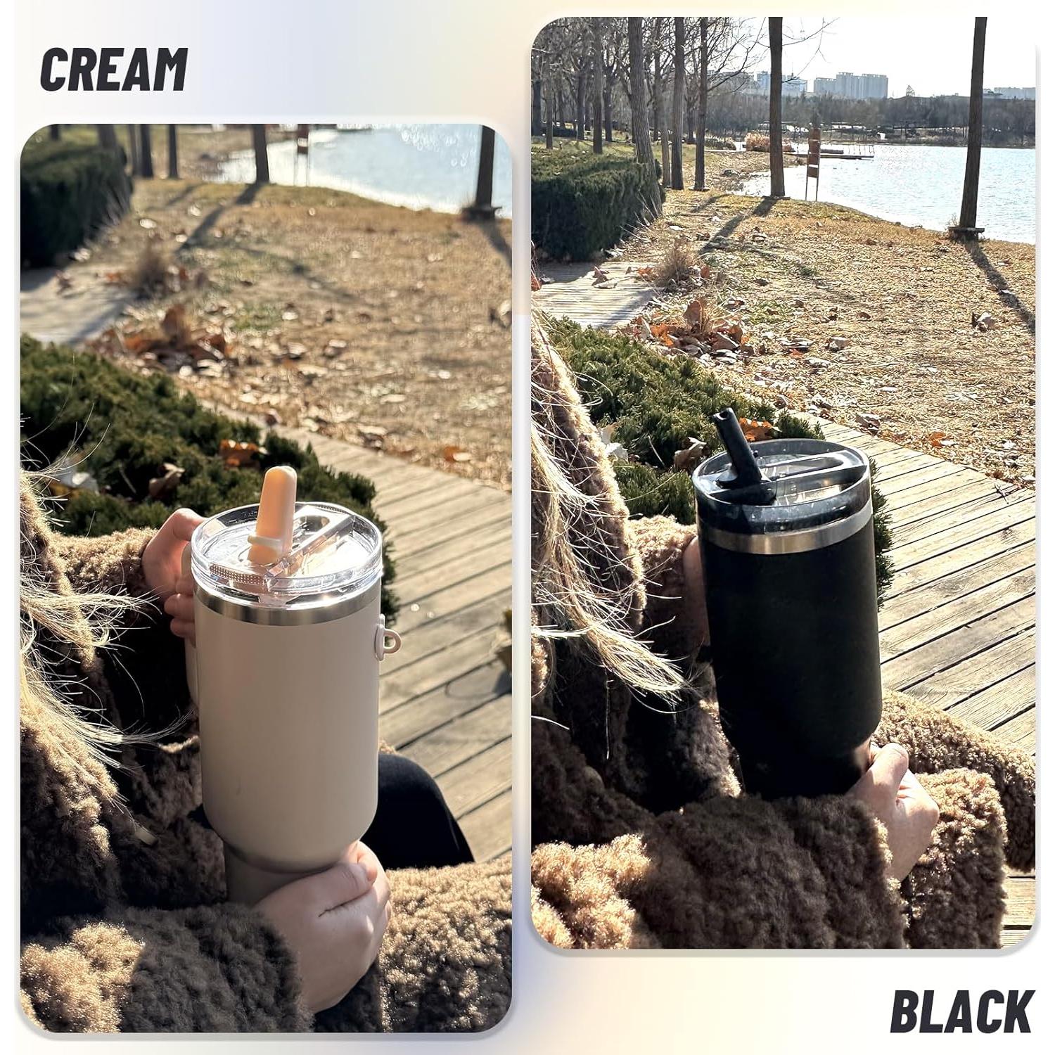 Tapa de Reemplazo Plegable Themuseshome para Vaso Stanley 40oz