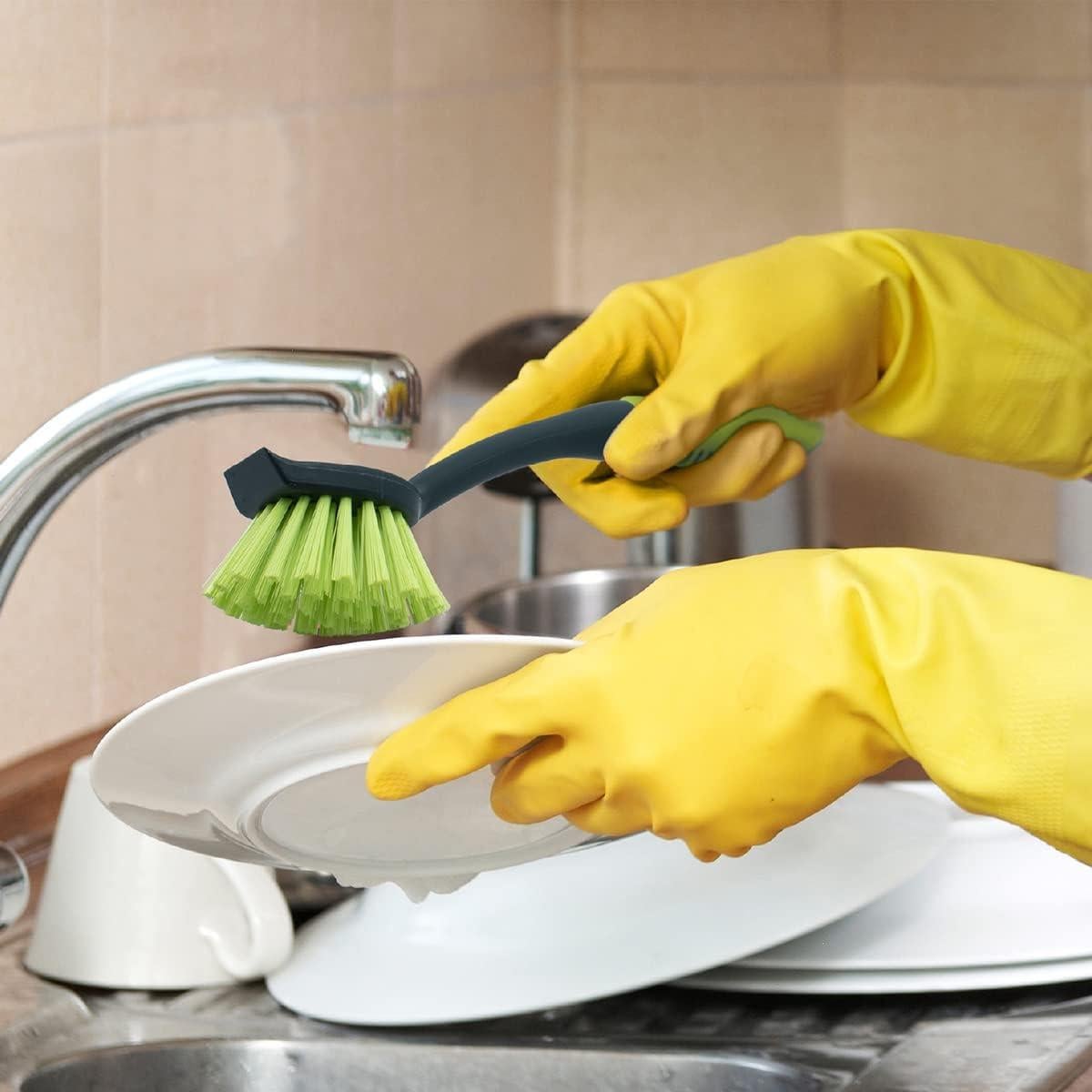 Juego de 2 Cepillos de Limpieza Pine-Sol - Mango Largo y Cerdas Fuertes