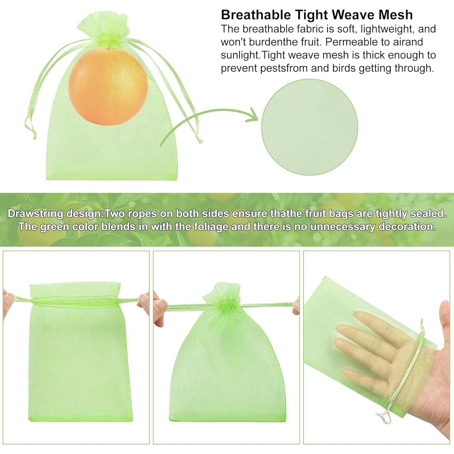 Bolsas de Protección de Frutas ZIFTY 100 Pcs 10x15 cm Verde