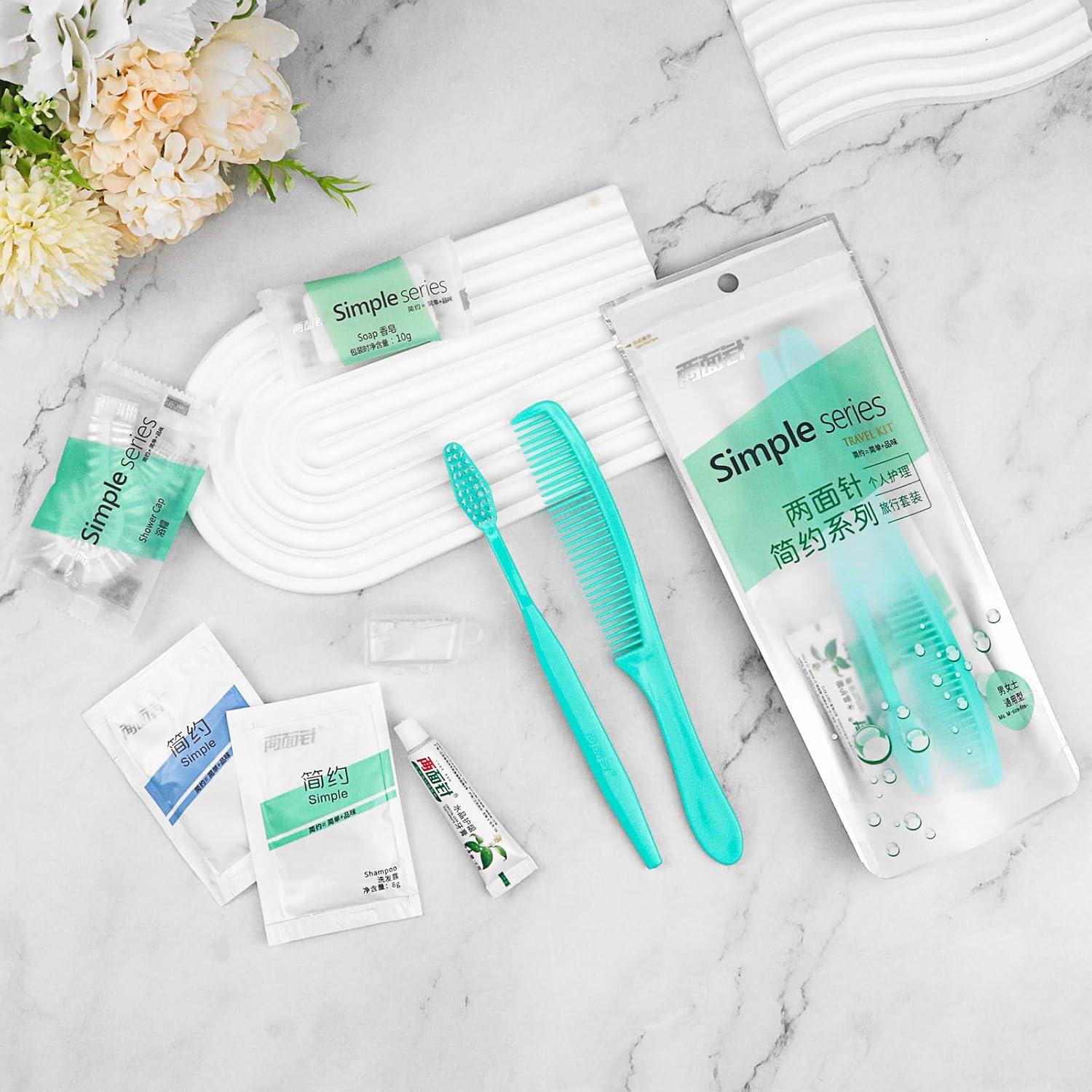 Kit de Higiene de Viaje LLHQAMT - 12 Piezas, Empaque Individual