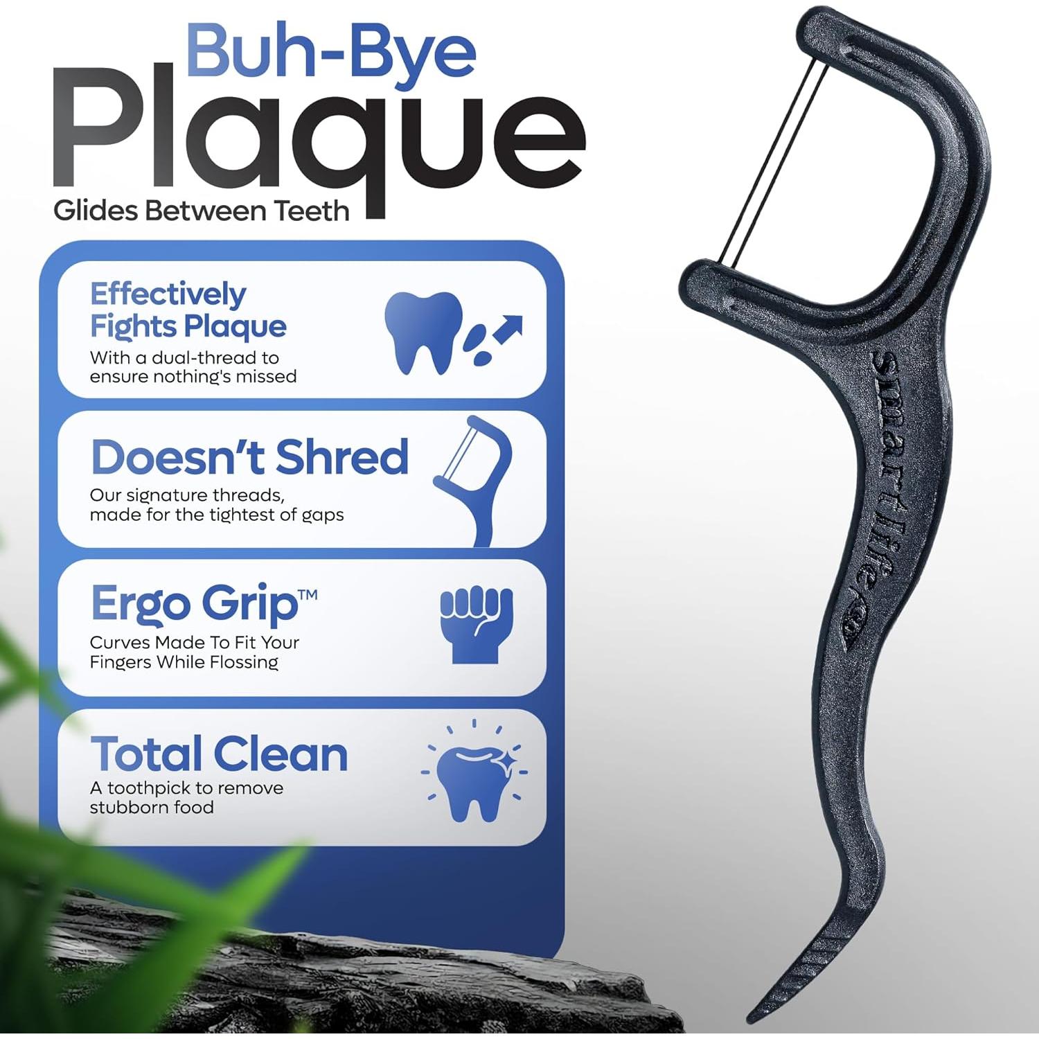 Palillos de Hilo Dental Ecológicos SmartLifeco Doble Hilo 200u