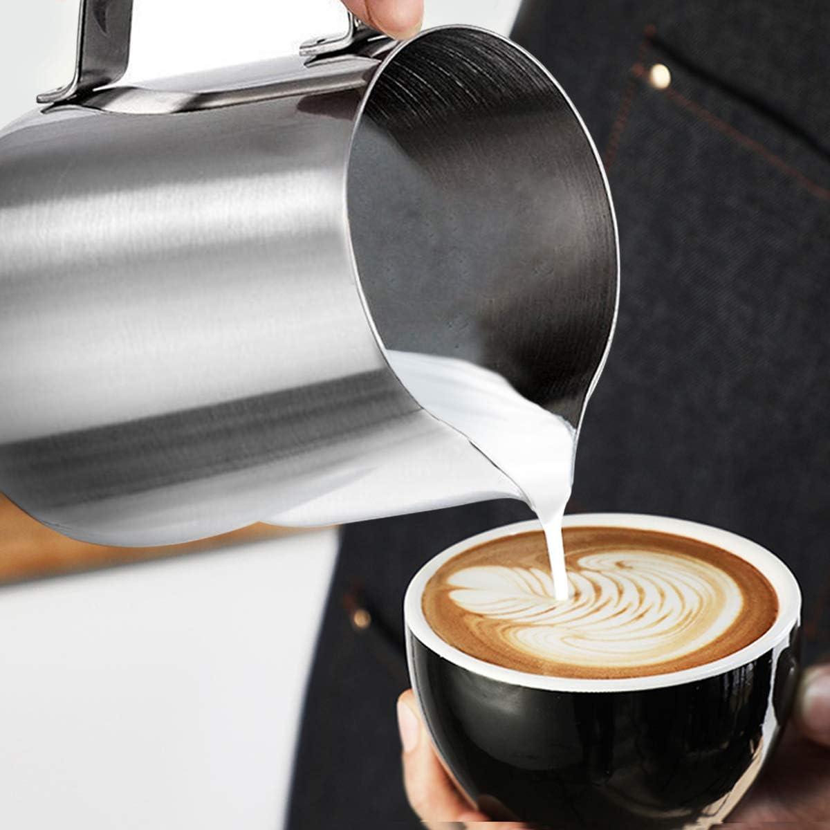 Jarra de Espuma de Leche ENLOY 600ml Acero Inoxidable con Escala