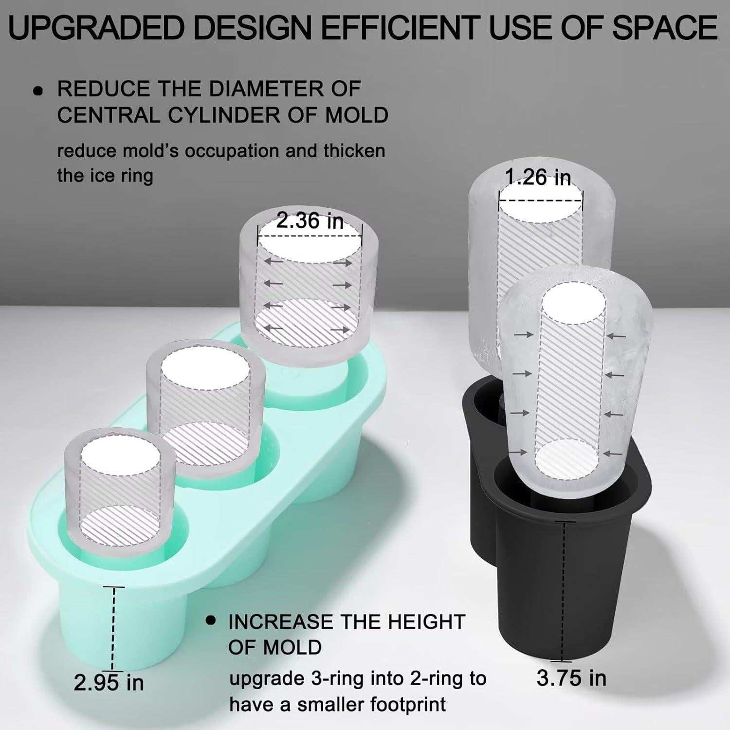 Molde de Hielo Cilíndrico Pneatdez para Stanley Cup 30oz