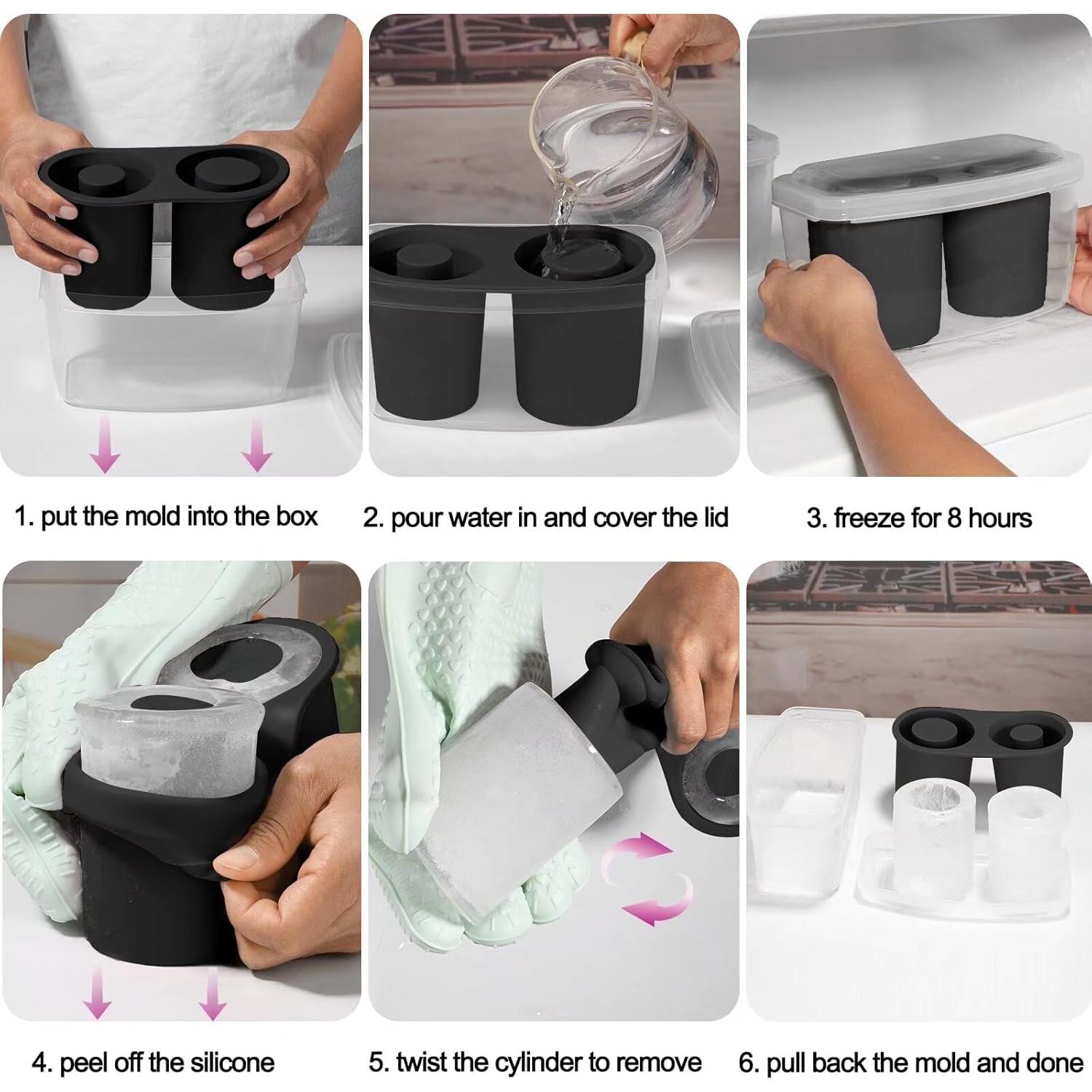 Molde de Hielo Cilíndrico Pneatdez para Stanley Cup 30oz