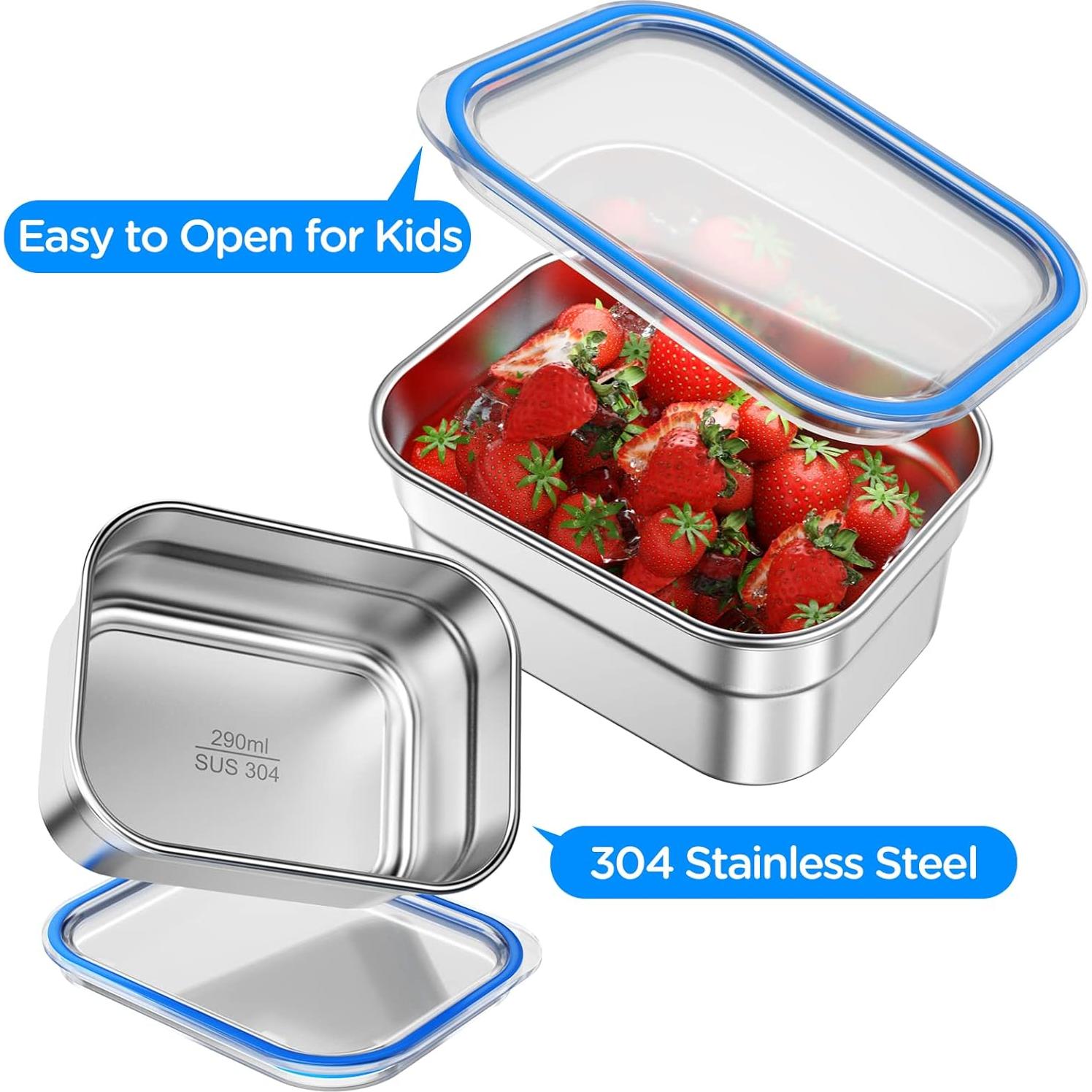 Caja de Almuerzo Bento Acero Inoxidable DaCool 5 Compartimentos