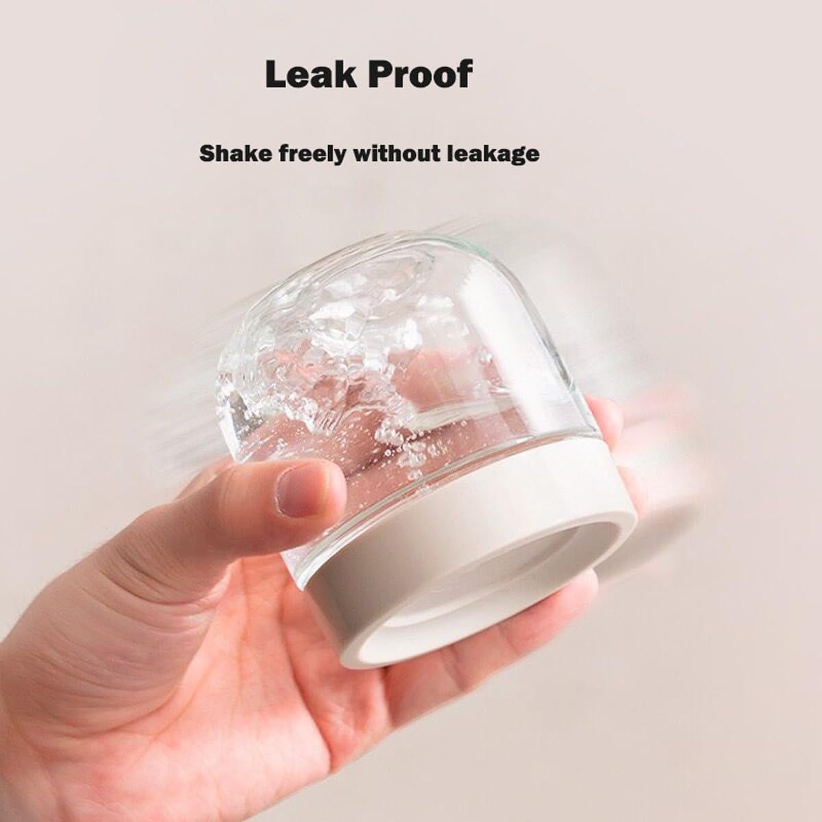 Povinmos 3 Tarros de Vidrio Herméticos 300ml con Tapa de Rosca