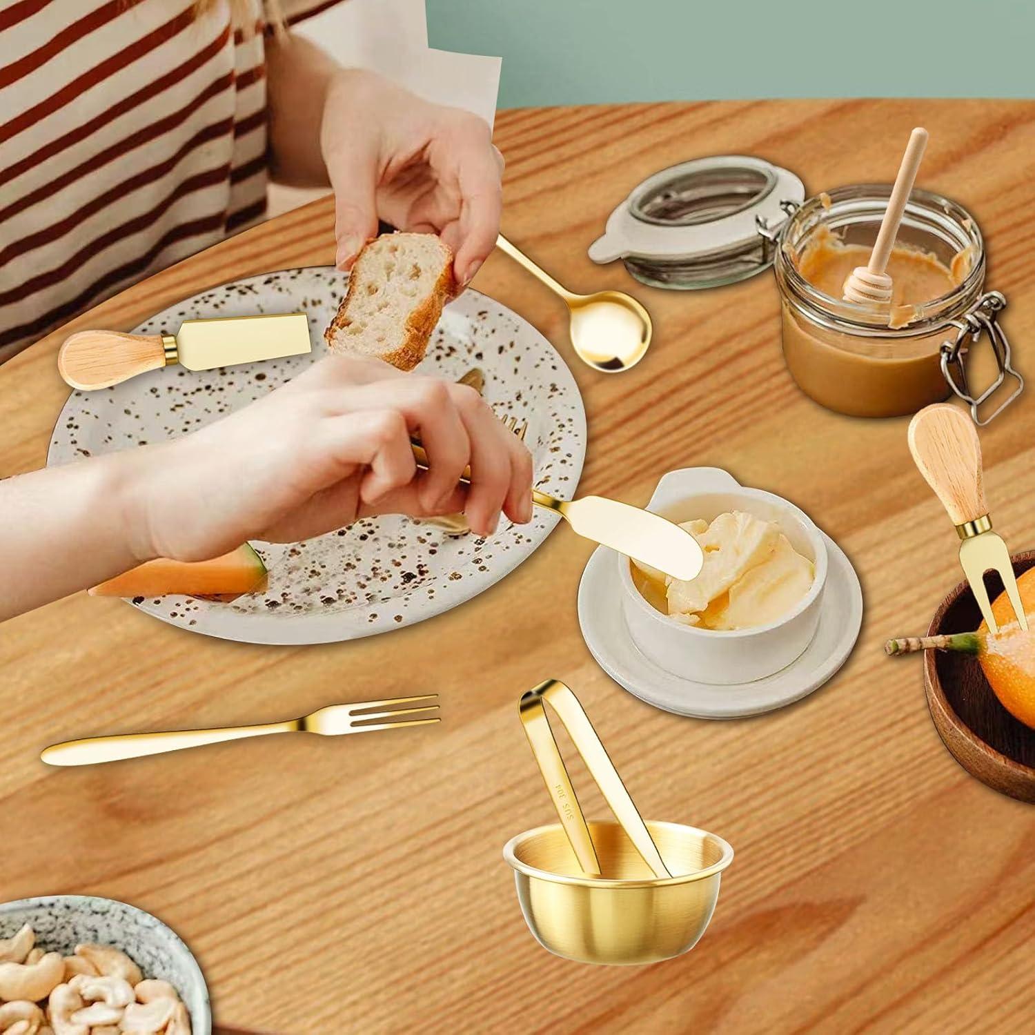 Juego de 48 Accesorios para Tablas de Charcutería MDSPLPIY Oro