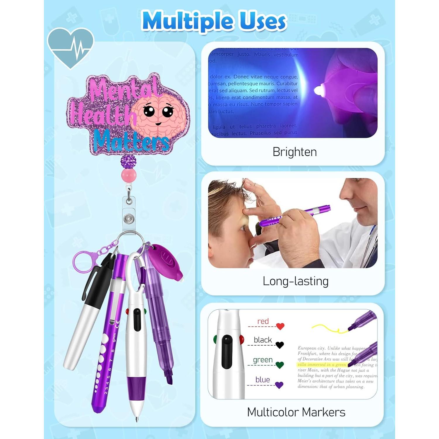 Conjunto de bolígrafos Plifal para enfermeras - 4 piezas