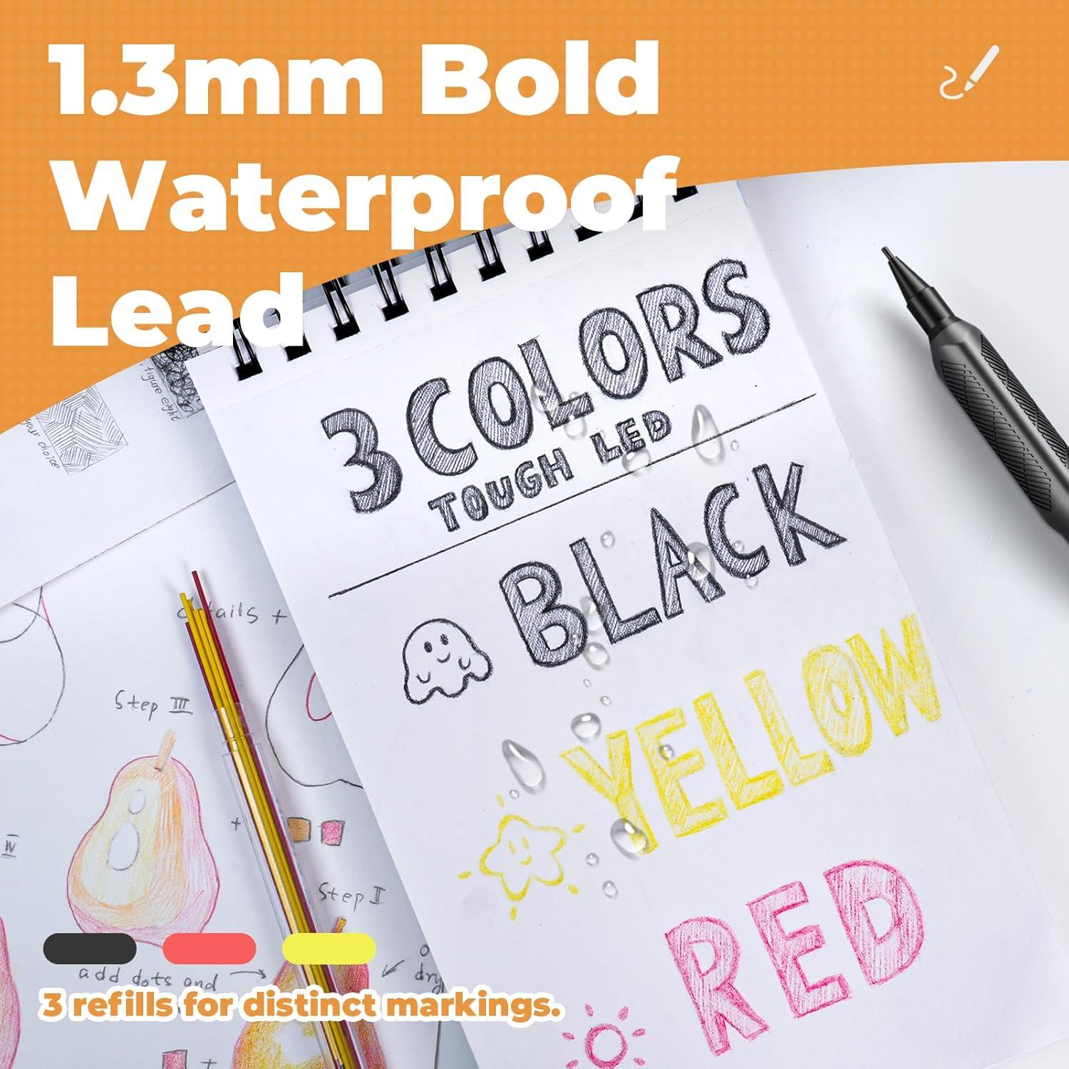 Conjunto de Lápices Mecánicos Nicpro 1.3mm Resistente al Agua