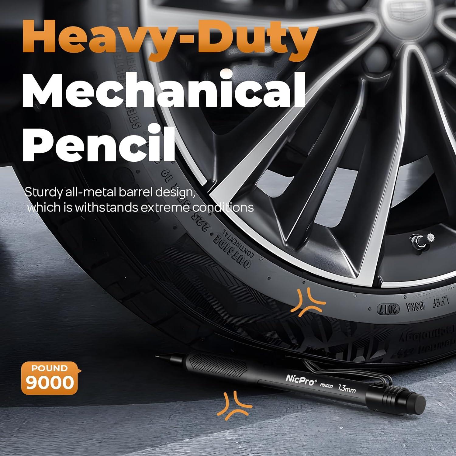 Conjunto de Lápices Mecánicos Nicpro 1.3mm Resistente al Agua