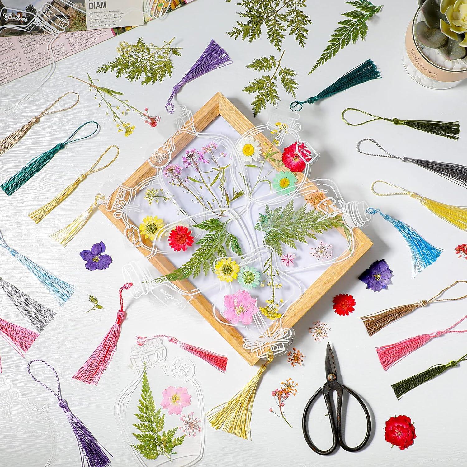 Marcadores Transparentes de Flores Secas TaoBary - 91 Piezas