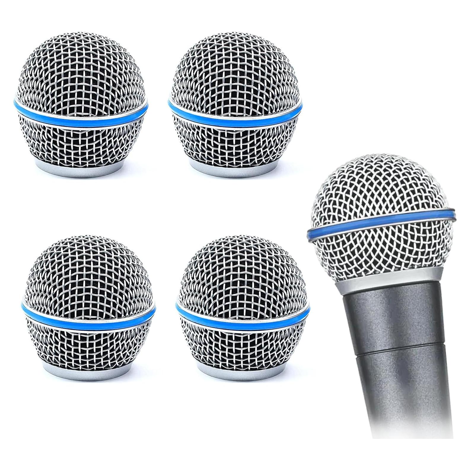 Paquete de 4 Reemplazos Cabeza Micrófono BETA58A Cionyce
