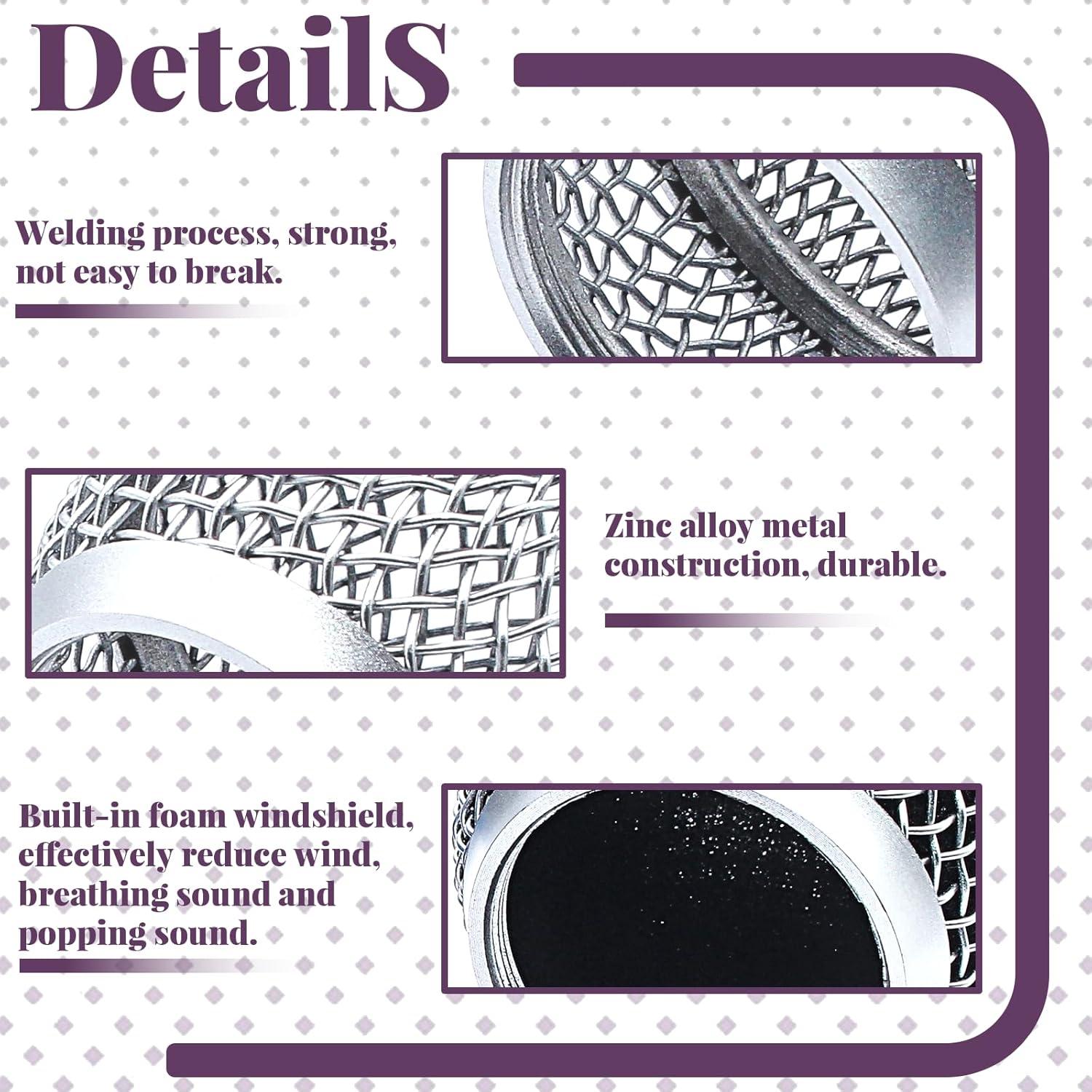 Paquete de 4 Reemplazos Cabeza Micrófono BETA58A Cionyce