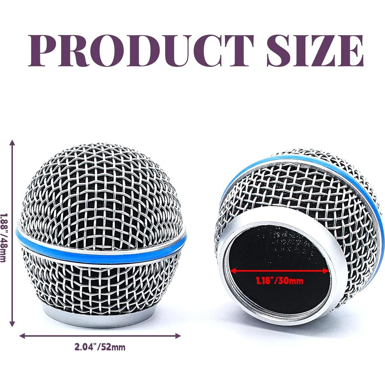 Paquete de 4 Reemplazos Cabeza Micrófono BETA58A Cionyce