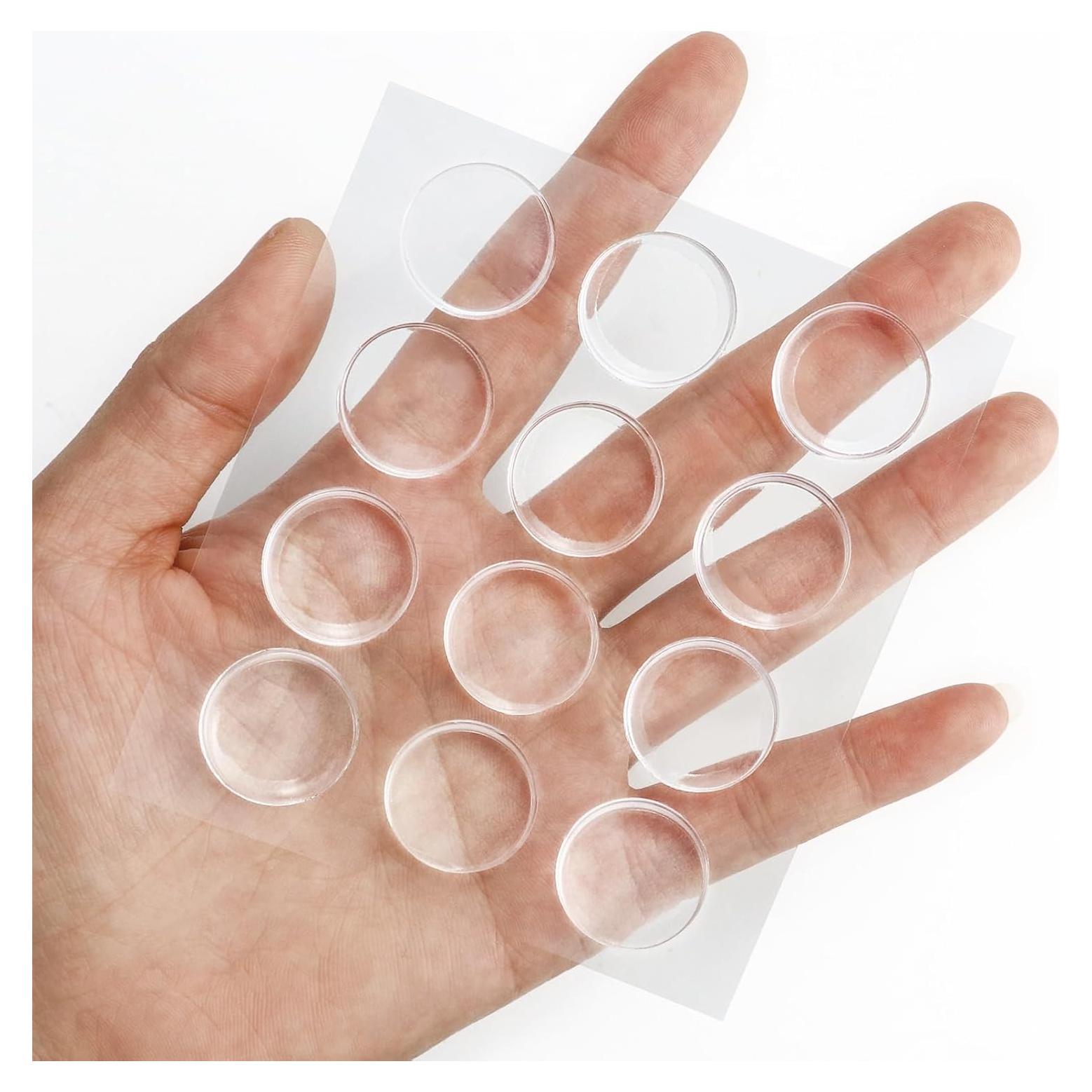 24PCS Protectores de Pared FAMLEAF para Manijas de Puerta 2CM