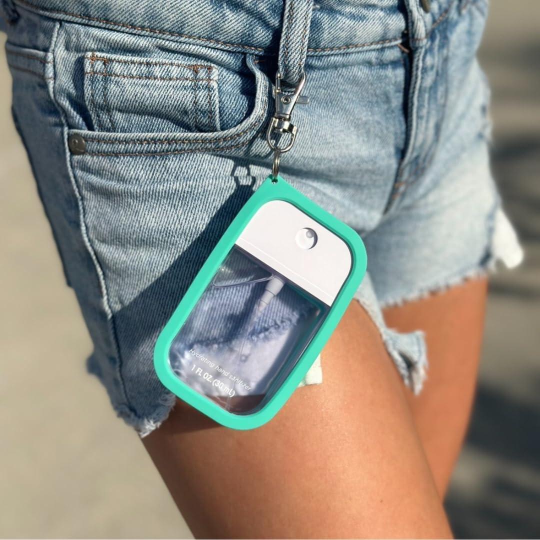 Funda de Silicona para Spray Desinfectante Touchland - Azul Laguna