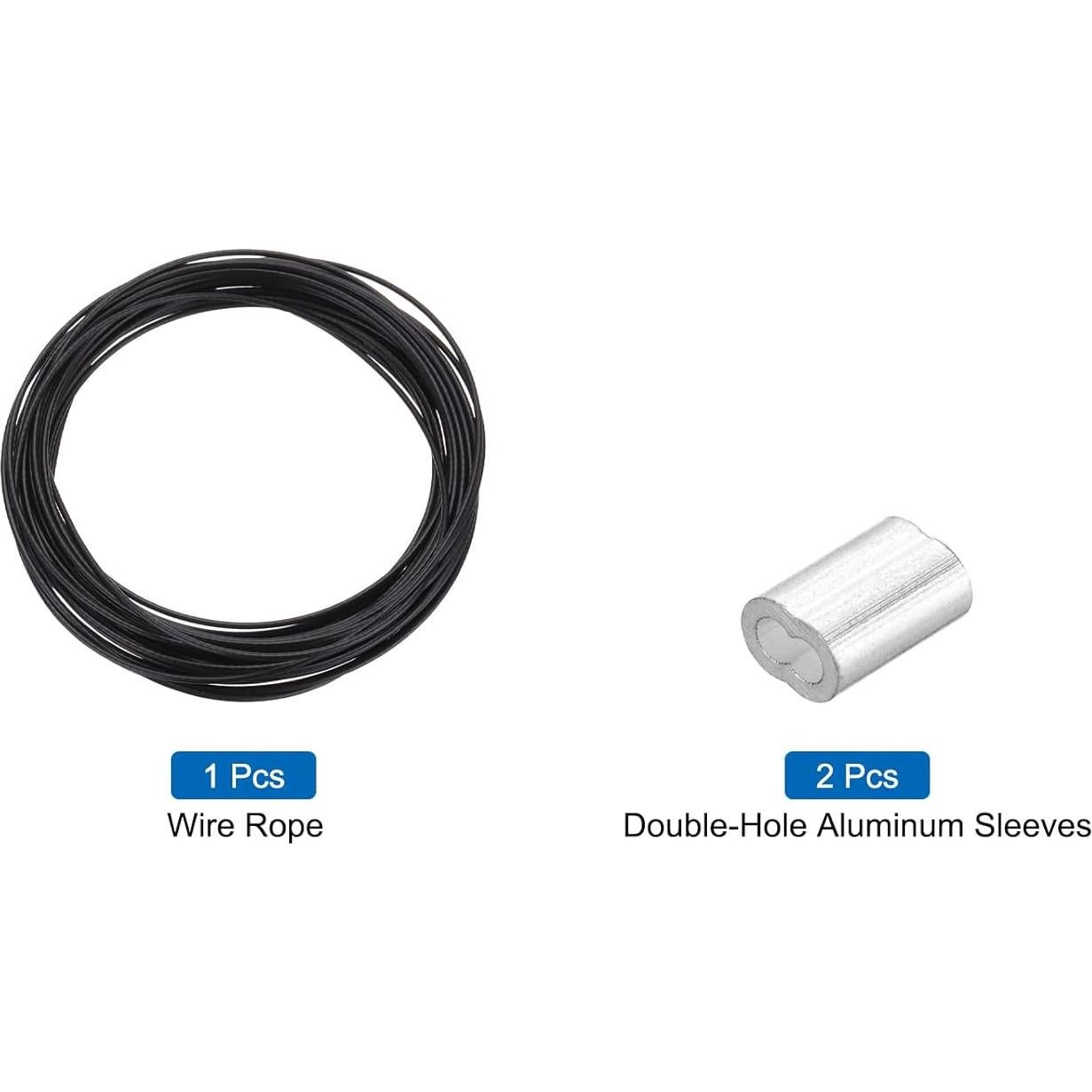 Cable de Acero Inoxidable 304 5m MECCANIXITY con Recubrimiento Vinilo 0.8mm