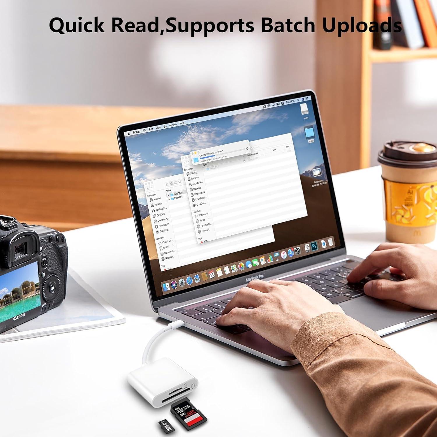 Lector de Tarjetas SD USB C MTIQHS Doble Ranura para iPhone 15/16