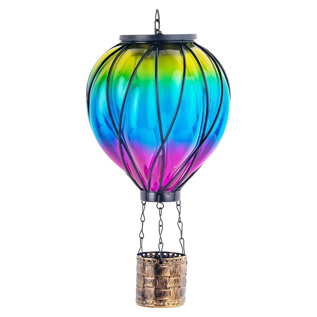 Linterna Solar Globo Aerostático Giole Impermeable 18.5cm