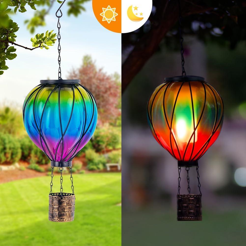 Linterna Solar Globo Aerostático Giole Impermeable 18.5cm