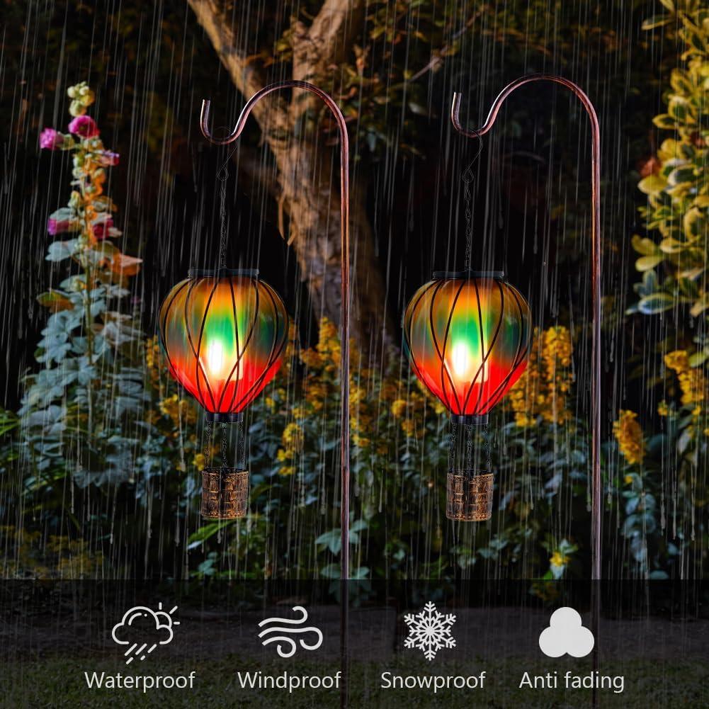 Linterna Solar Globo Aerostático Giole Impermeable 18.5cm