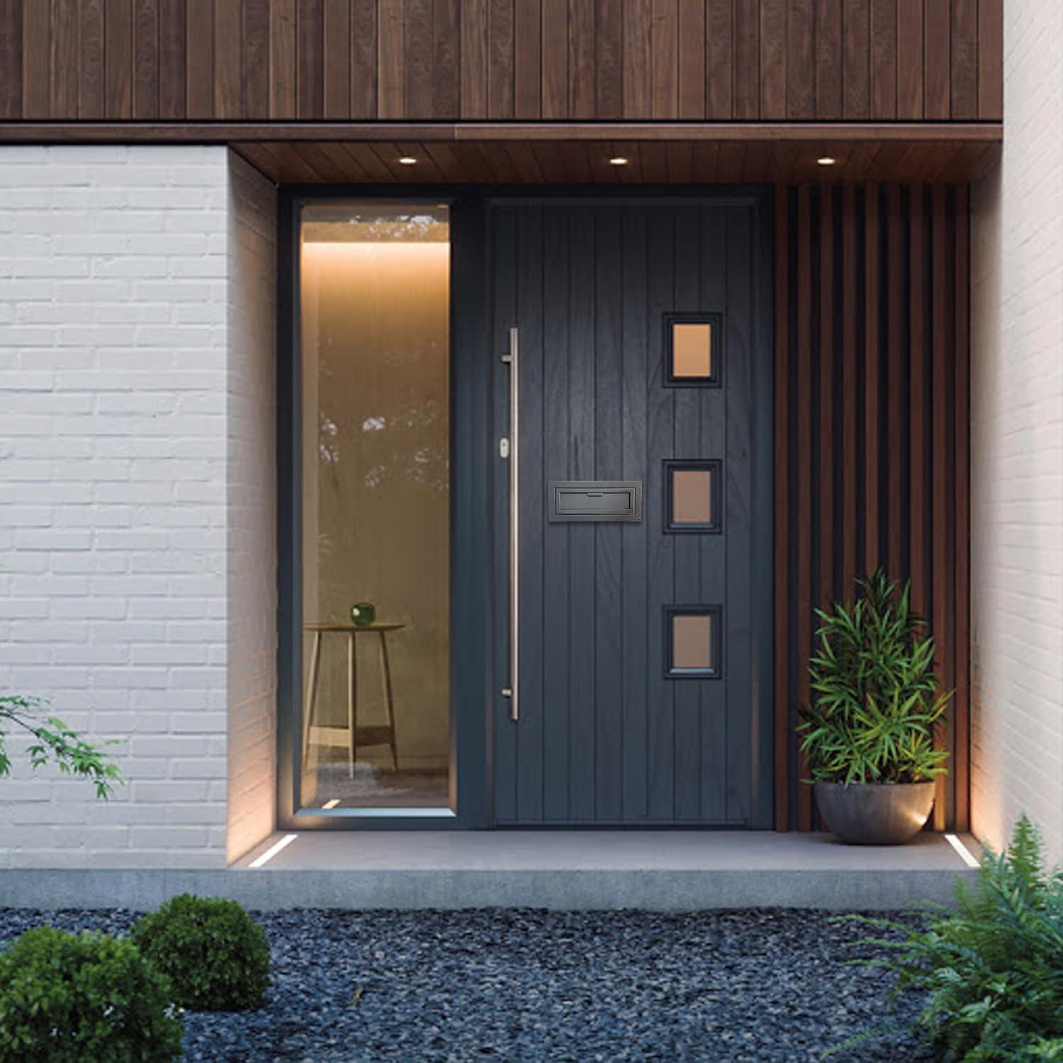 Buzón de entrega Plugsharge con cerradura - Acero 1.5mm - Negro