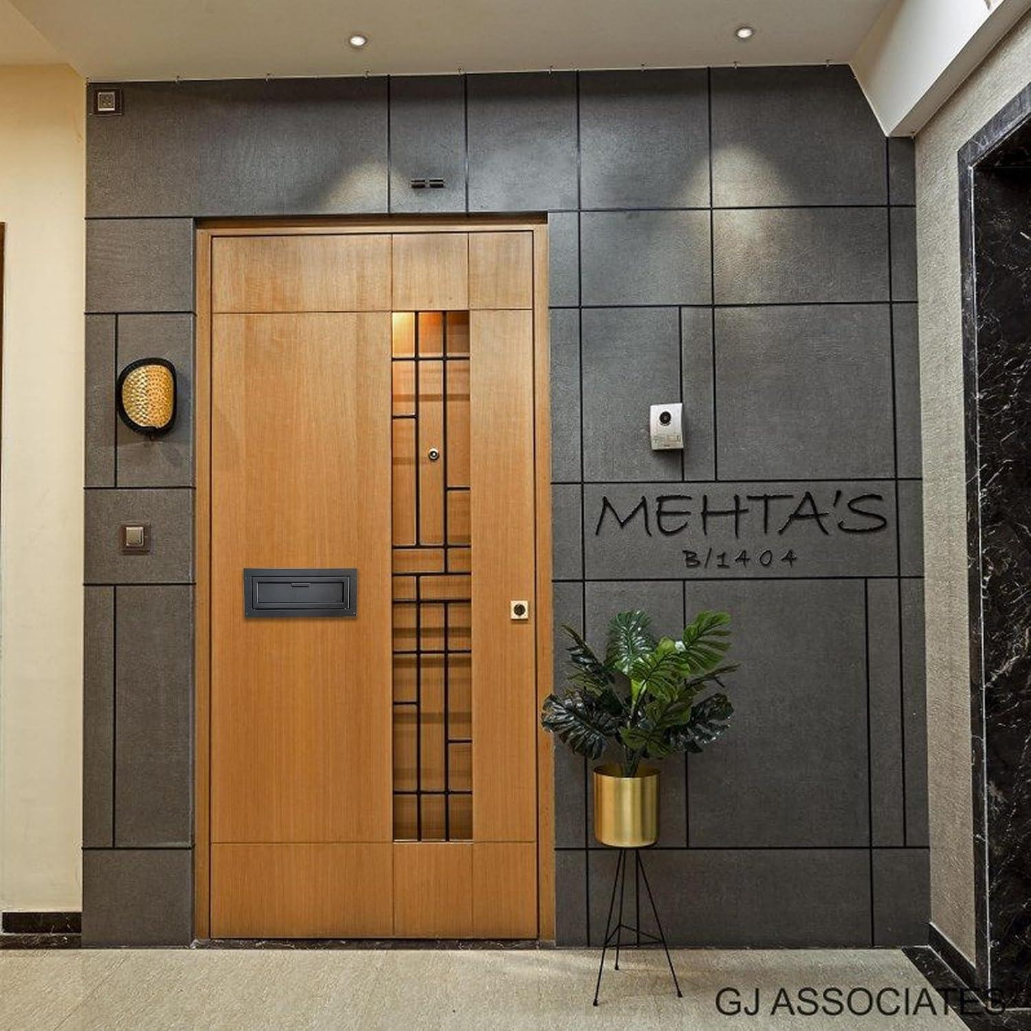 Buzón de entrega Plugsharge con cerradura - Acero 1.5mm - Negro