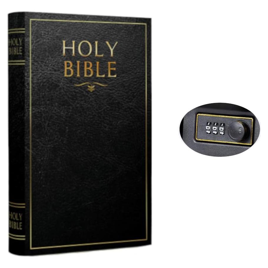 Caja de Libro Falsa KASLVOX Grande con Cerradura de Combinación