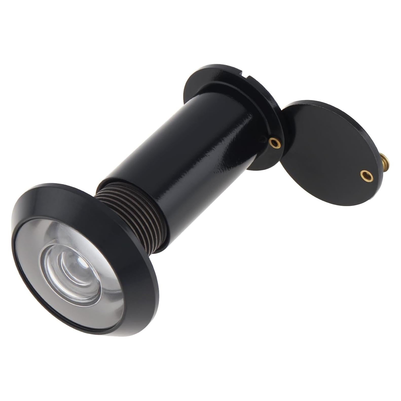 Mirador de Puerta HOJLKLD 200 Grados Latón Sólido Negro