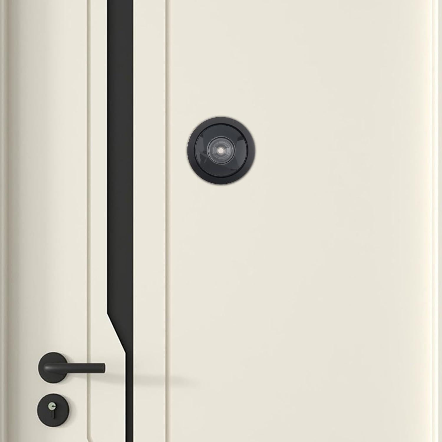 Mirador de Puerta HOJLKLD 200 Grados Latón Sólido Negro