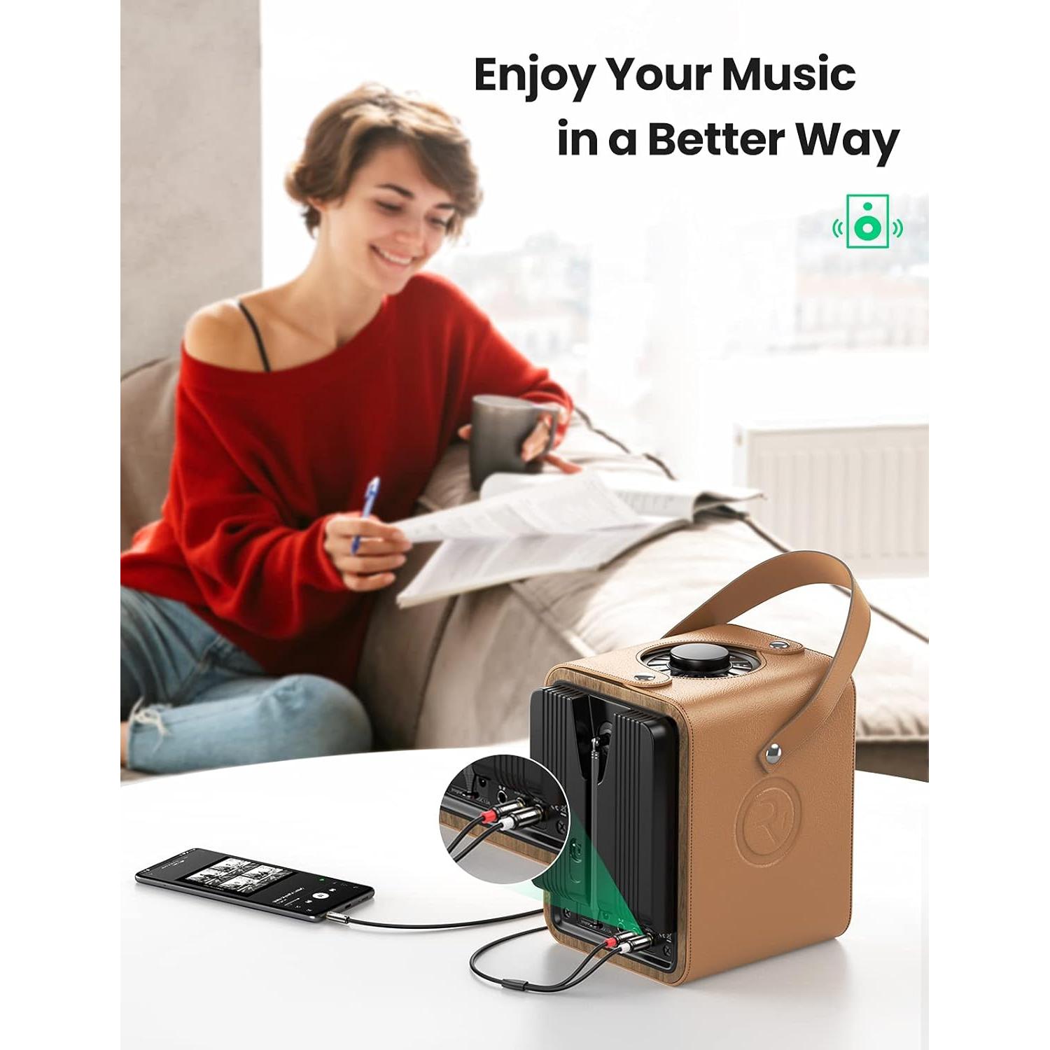 Cable de Audio UGREEN 3.5mm a 2RCA 1m HiFi Estéreo