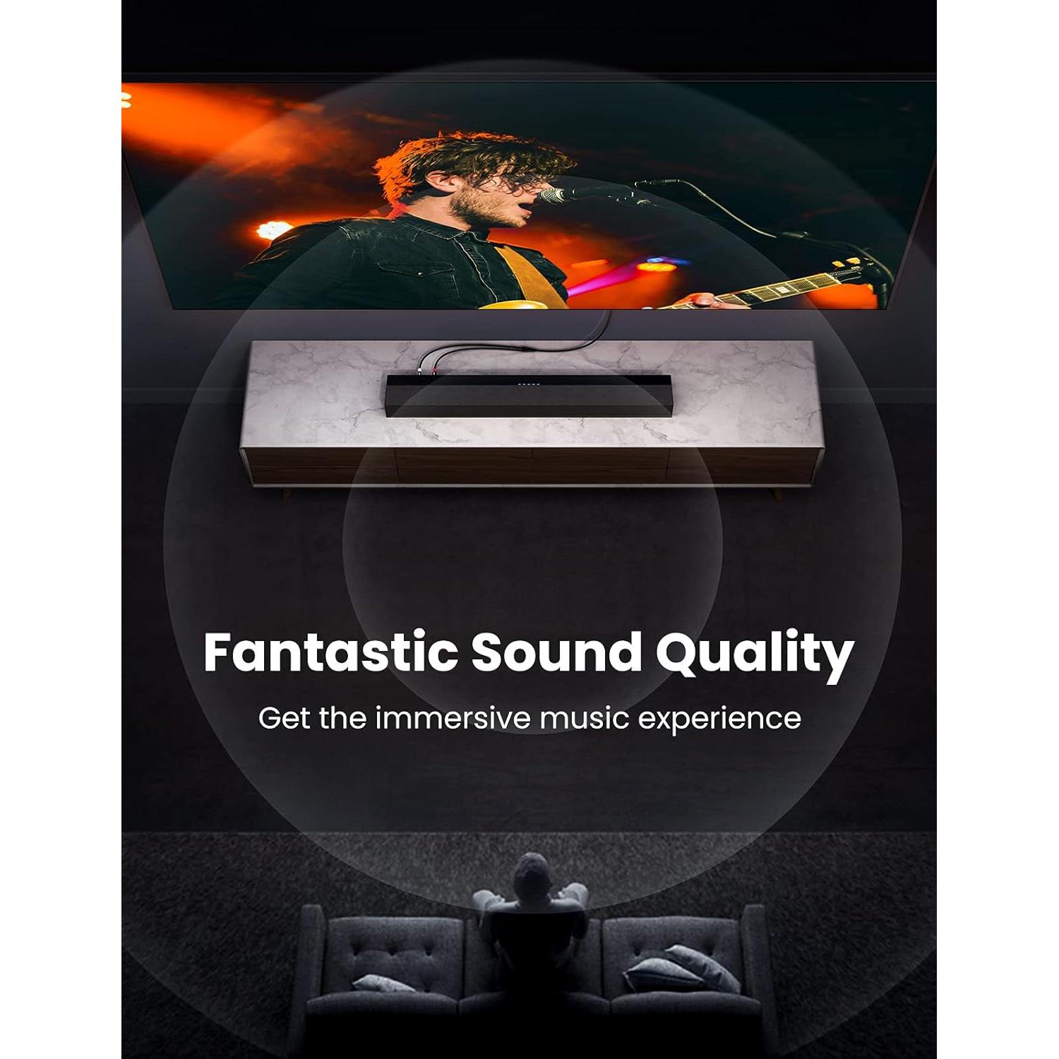 Cable de Audio UGREEN 3.5mm a 2RCA 1m HiFi Estéreo