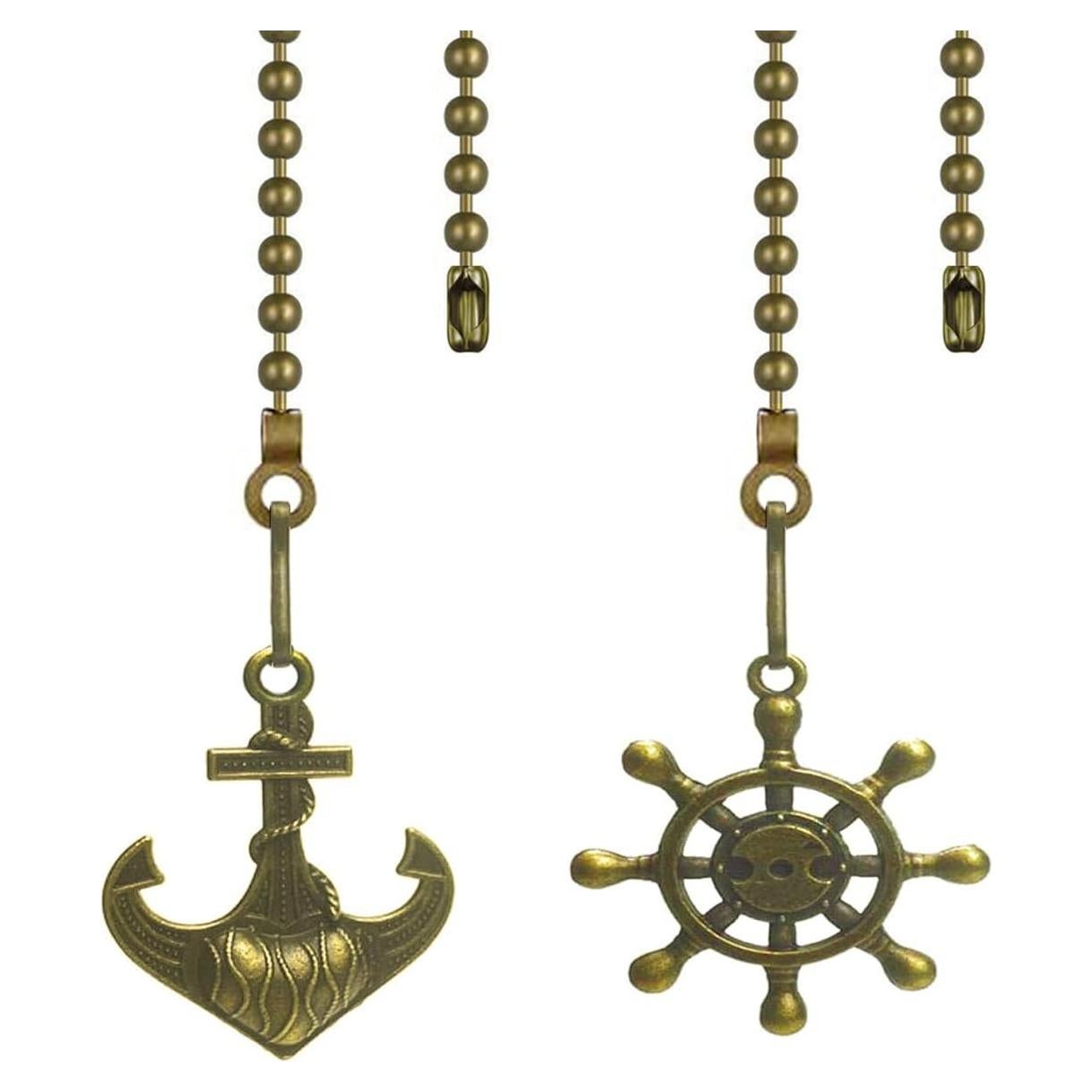 Extensor de cadena de tirón bronce vintage Hyamass - 30 cm, 2 piezas