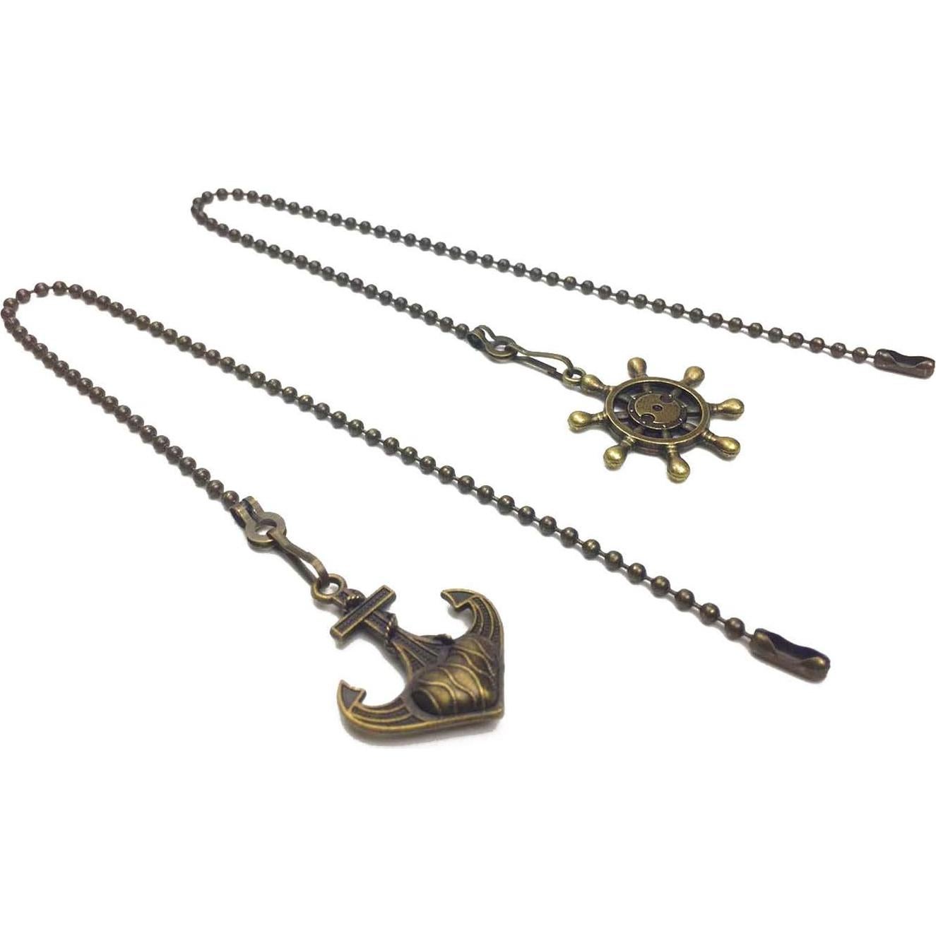 Extensor de cadena de tirón bronce vintage Hyamass - 30 cm, 2 piezas