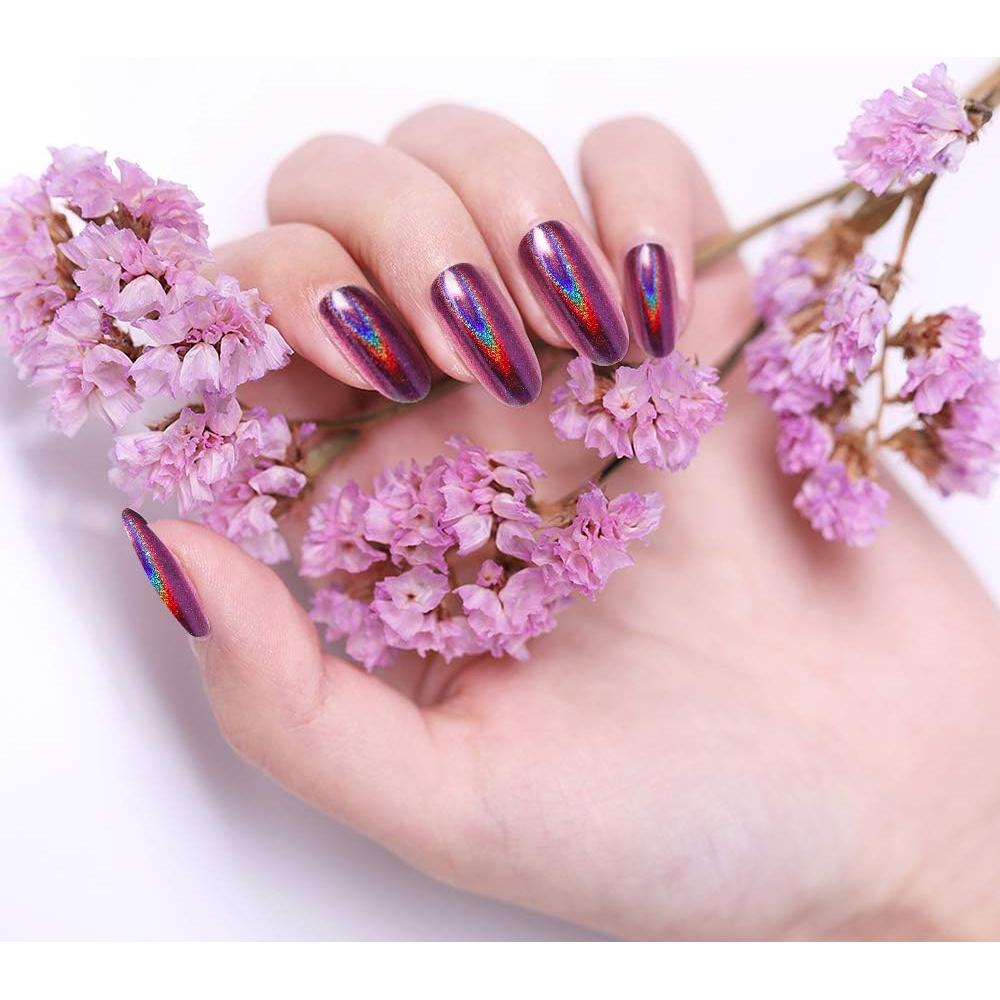 Conjunto de Polvo de Uñas Artdone 20 Tarros Efecto Espejo