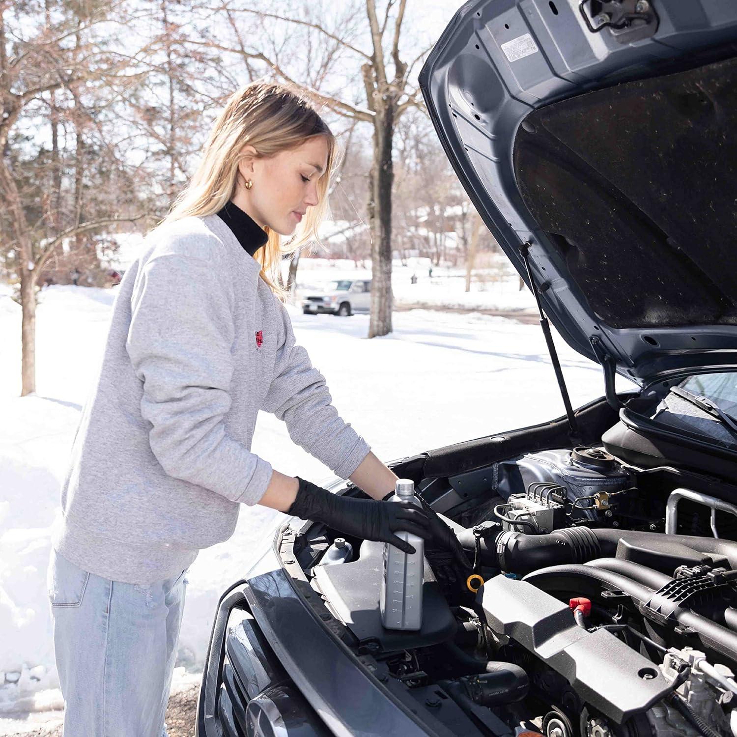 Guantes desechables de nitrilo FRAMAR negros - Extra pequeño - 100 unidades