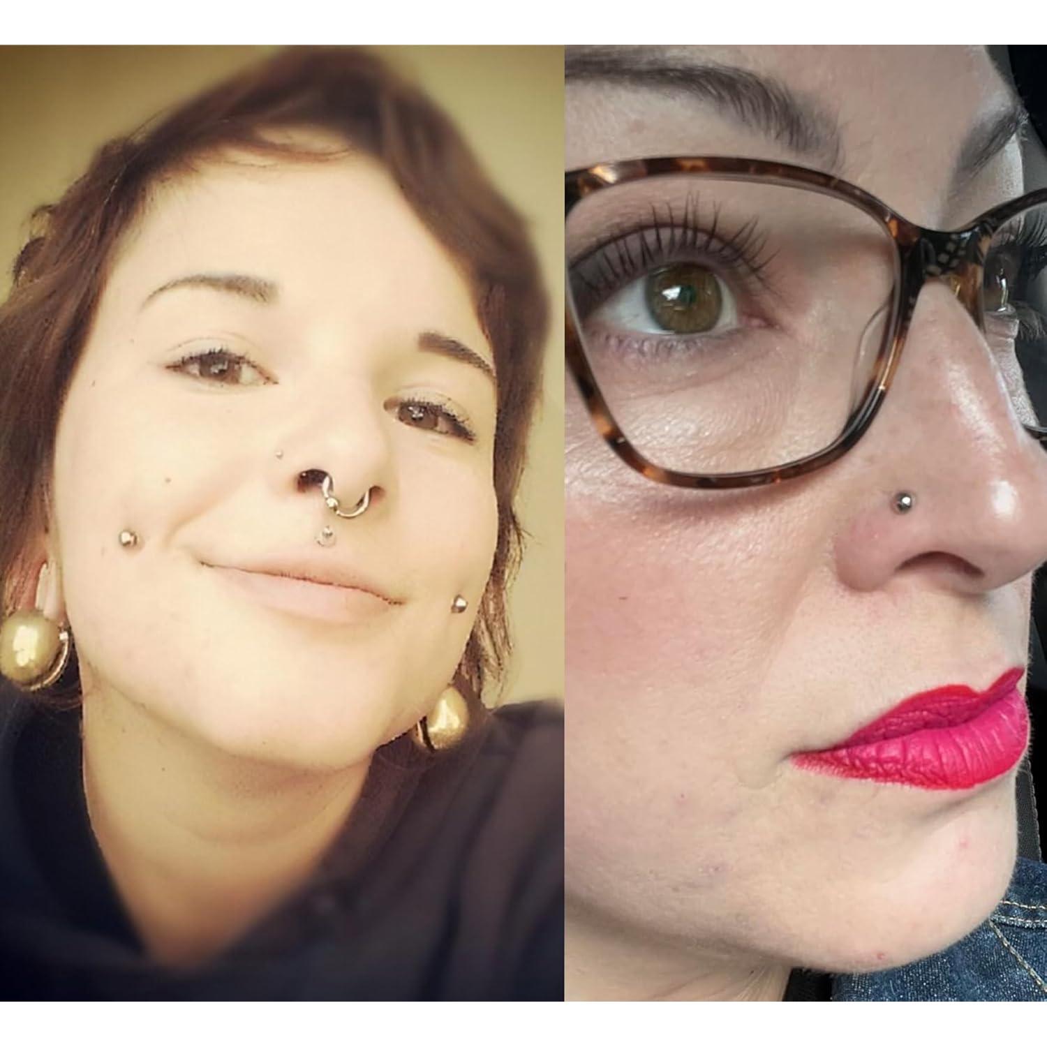 Anillo de Labio Falso QWALIT - Piercing Adhesivo 3-6mm